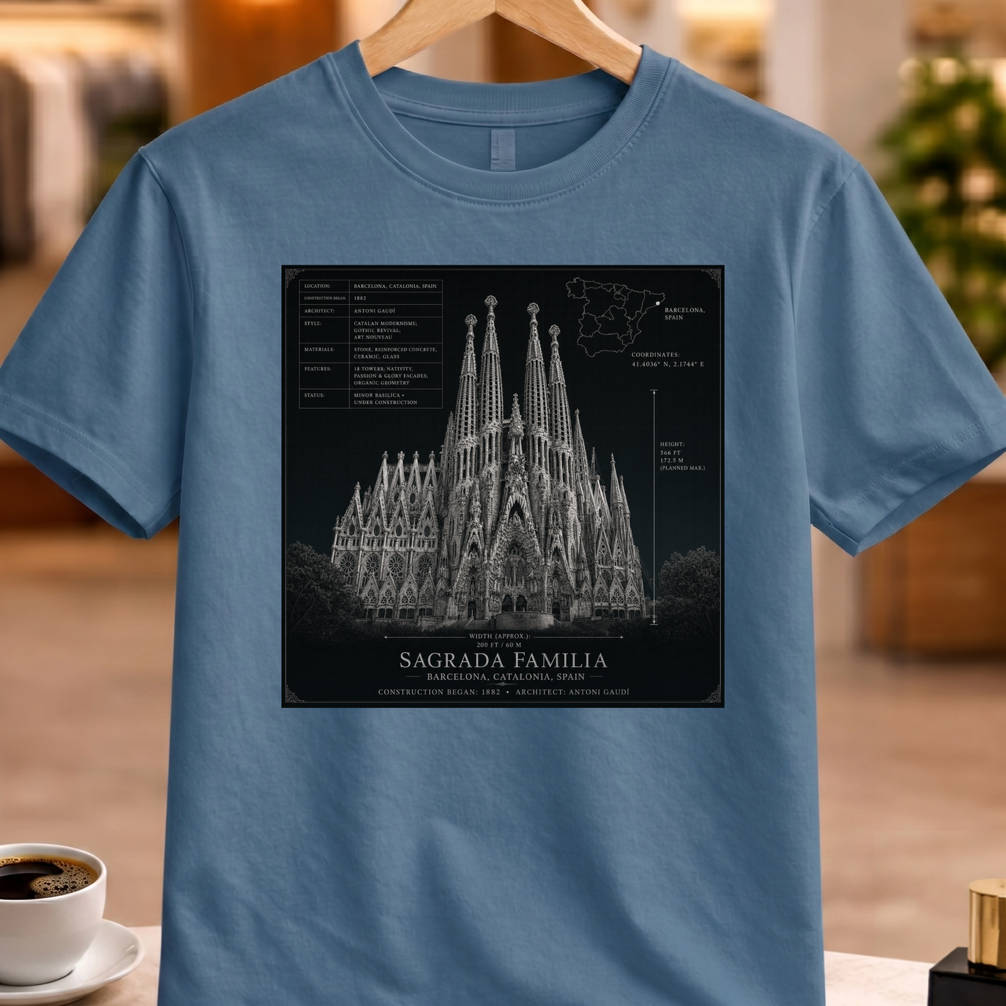 HERITAGE ARCHITECTURE SAGRADA FAMILIA TEE