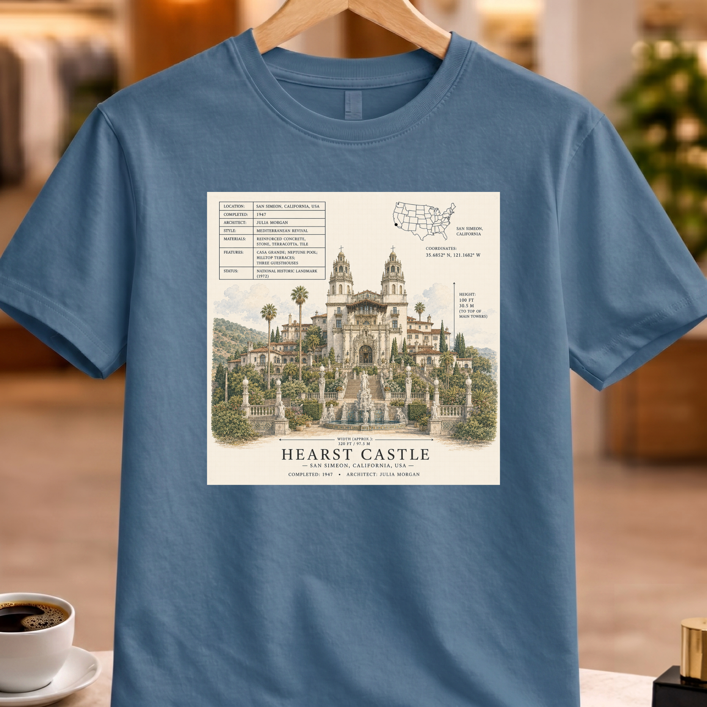 HERITAGE STRUCTURAL HEARST CASTLE TEE