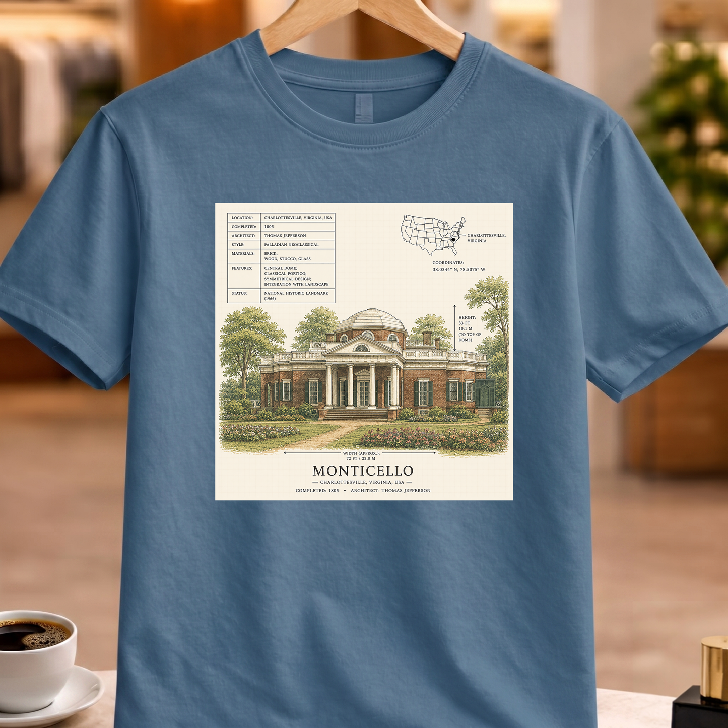 HERITAGE STRUCTURAL MONTICELLO TEE
