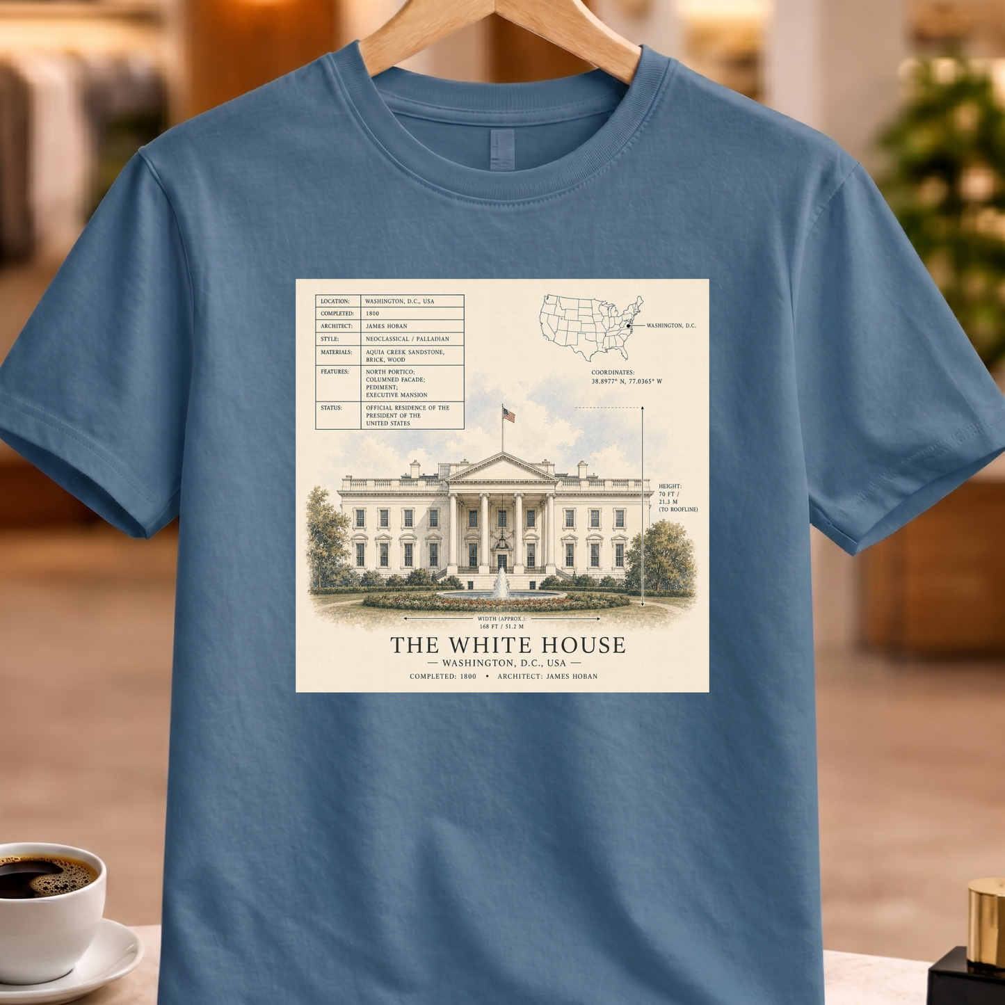 HERITAGE STRUCTURAL THE WHITE HOUSE TEE