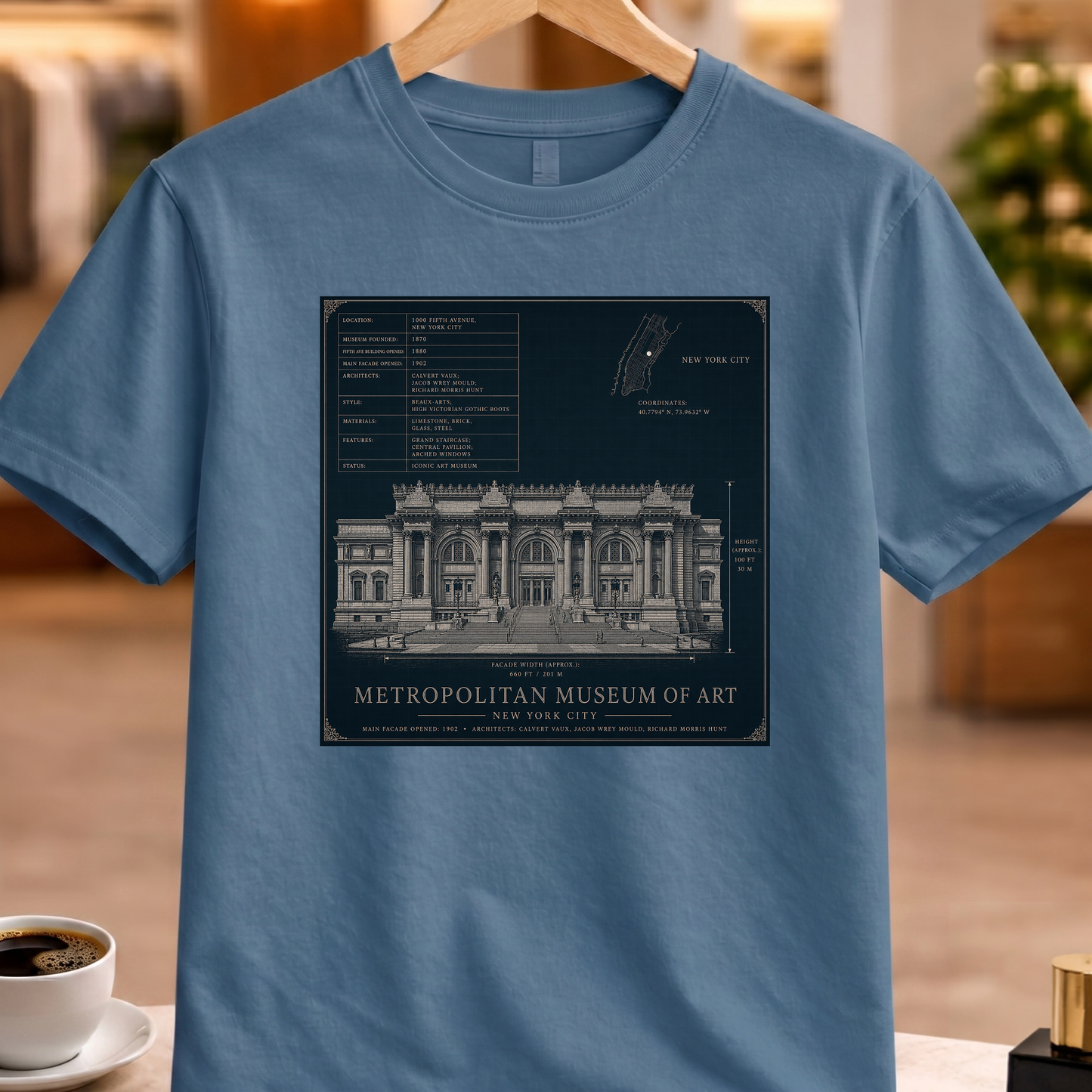 HERITAGE ARCHITECTURE METROPOLITAN MUSEUM OF ART TEE