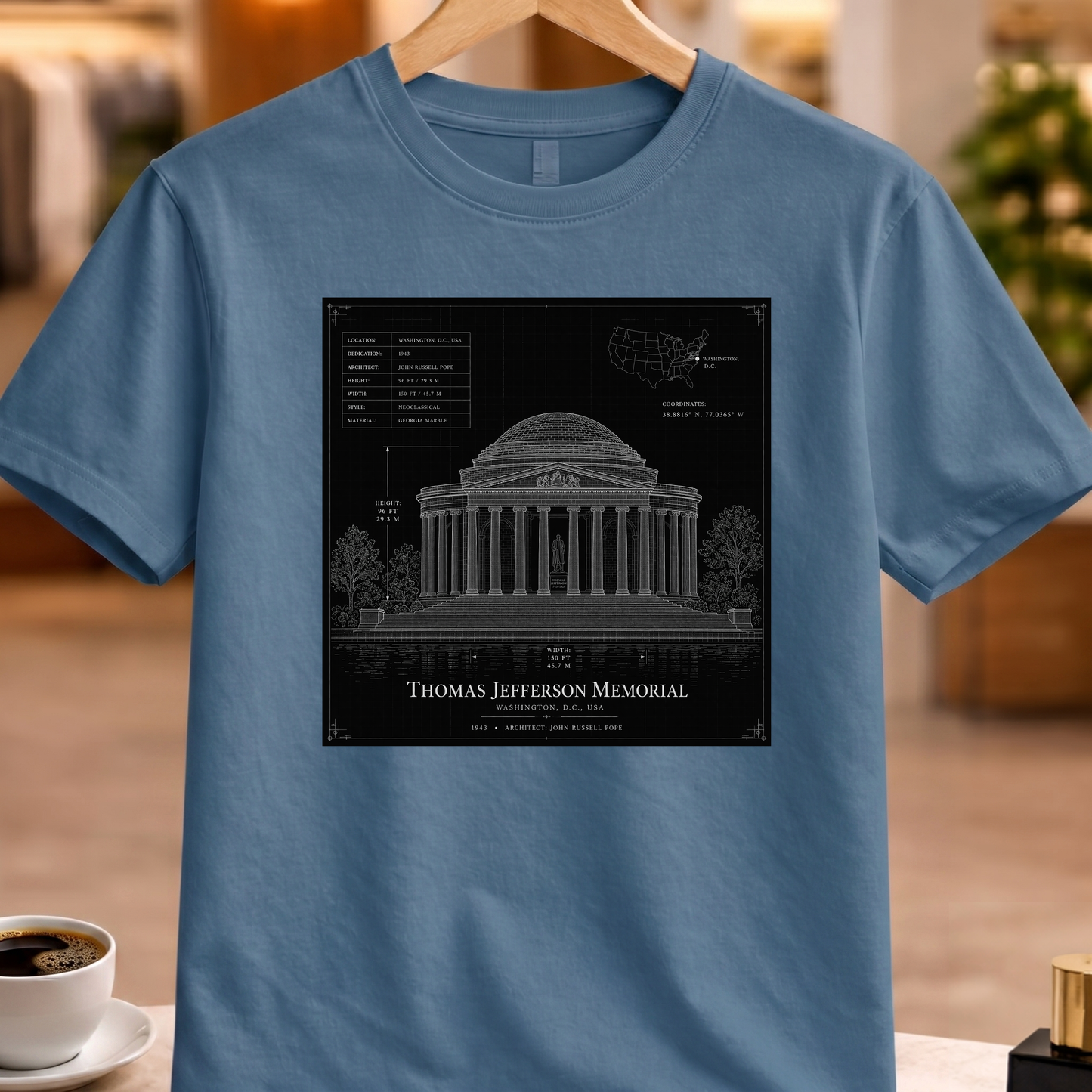 HERITAGE ARCHITECTURE THOMAS JEFFERSON MEMORIAL TEE