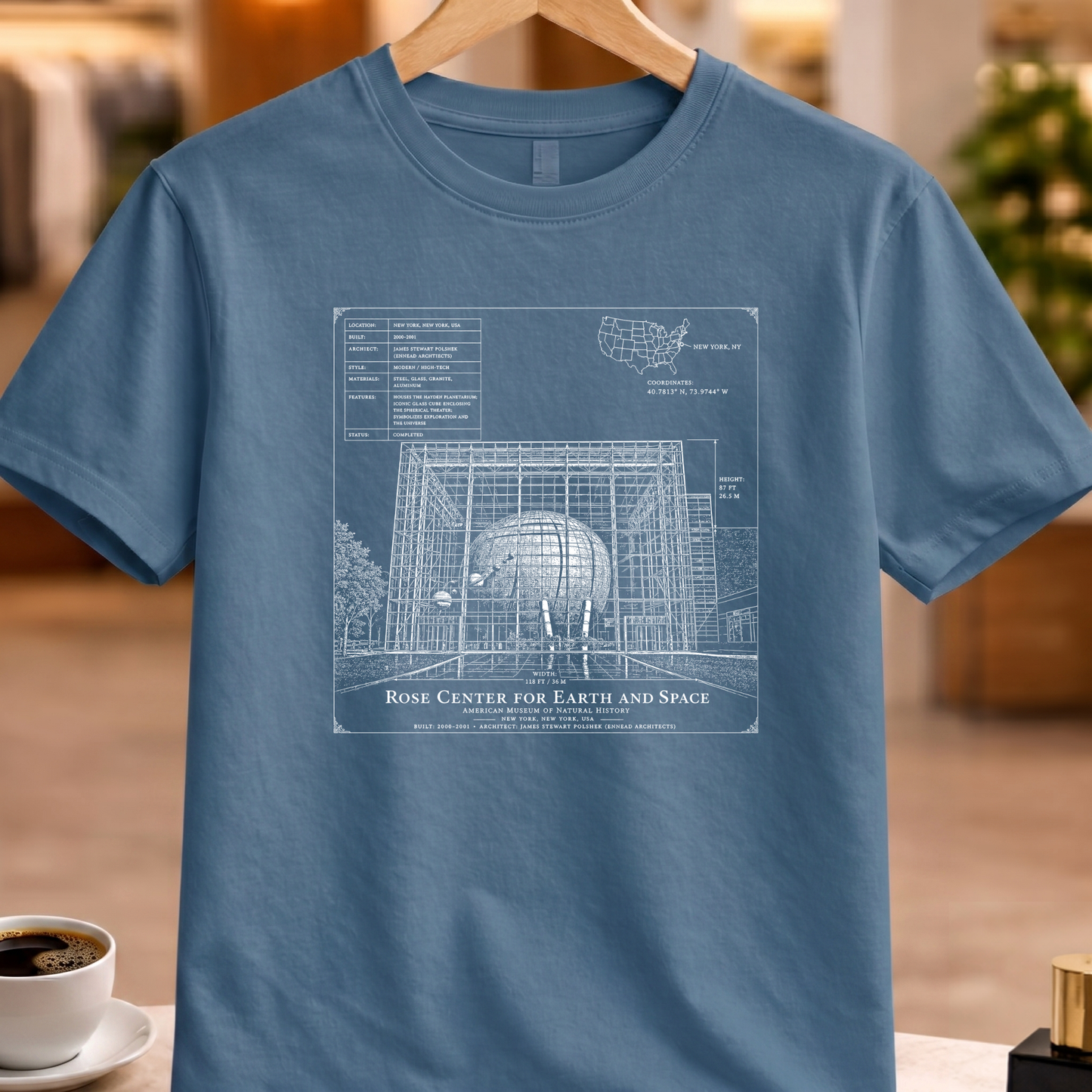 ROSE CENTER FOR EARTH AND SPACE T-SHIRT