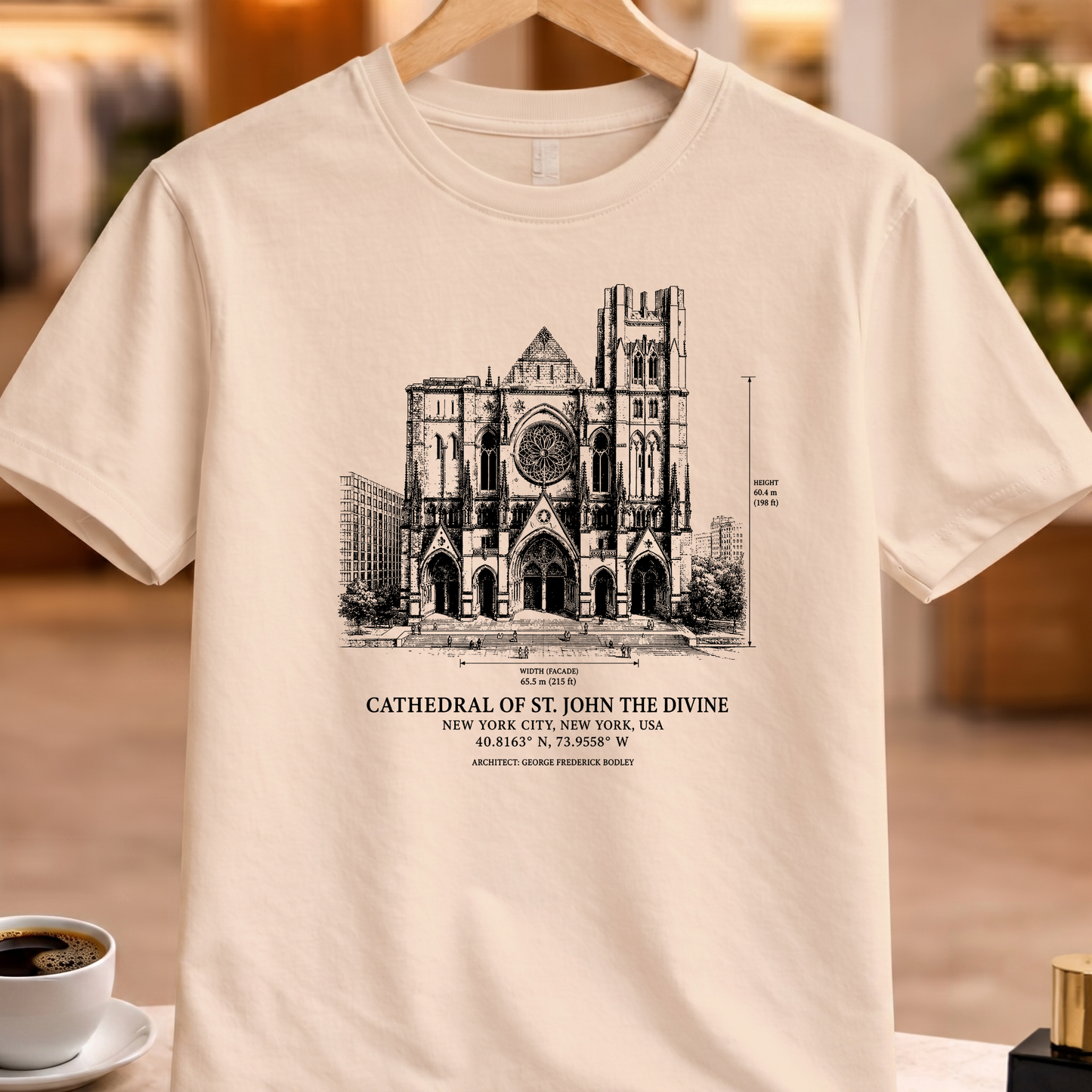 CATHEDRAL OF ST. JOHN THE DIVINE STRUCTURAL TEE