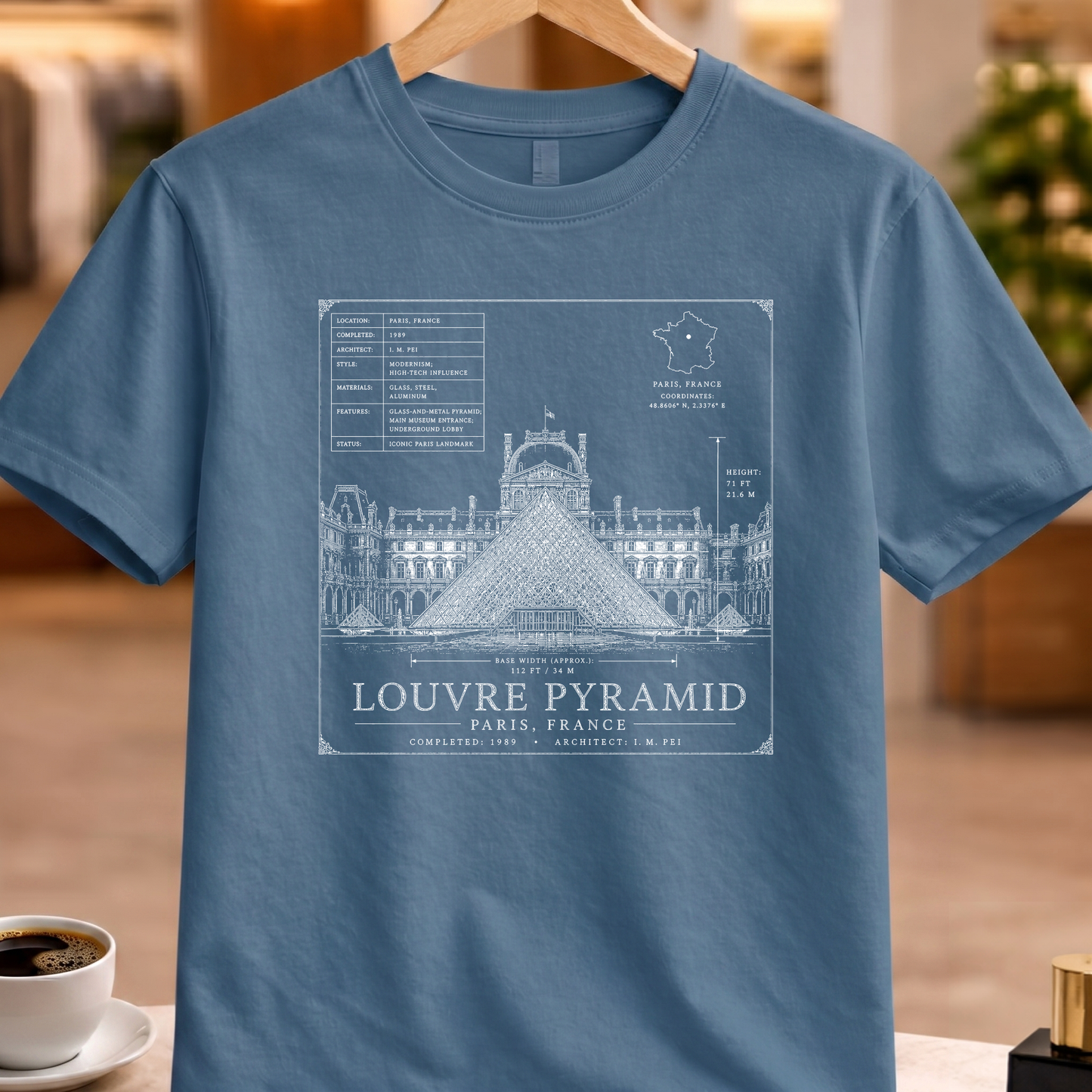LOUVRE PYRAMID TECHNICAL TEE