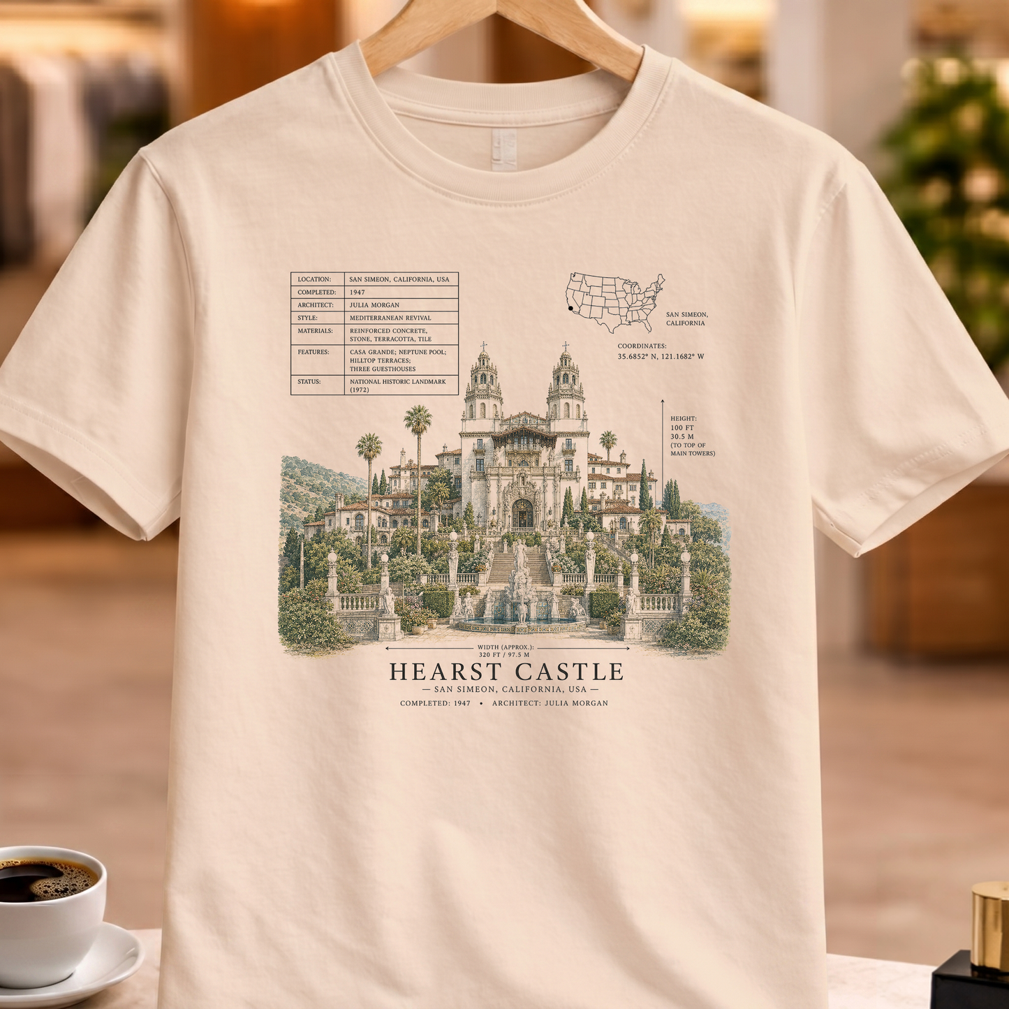 HERITAGE STRUCTURAL HEARST CASTLE TEE