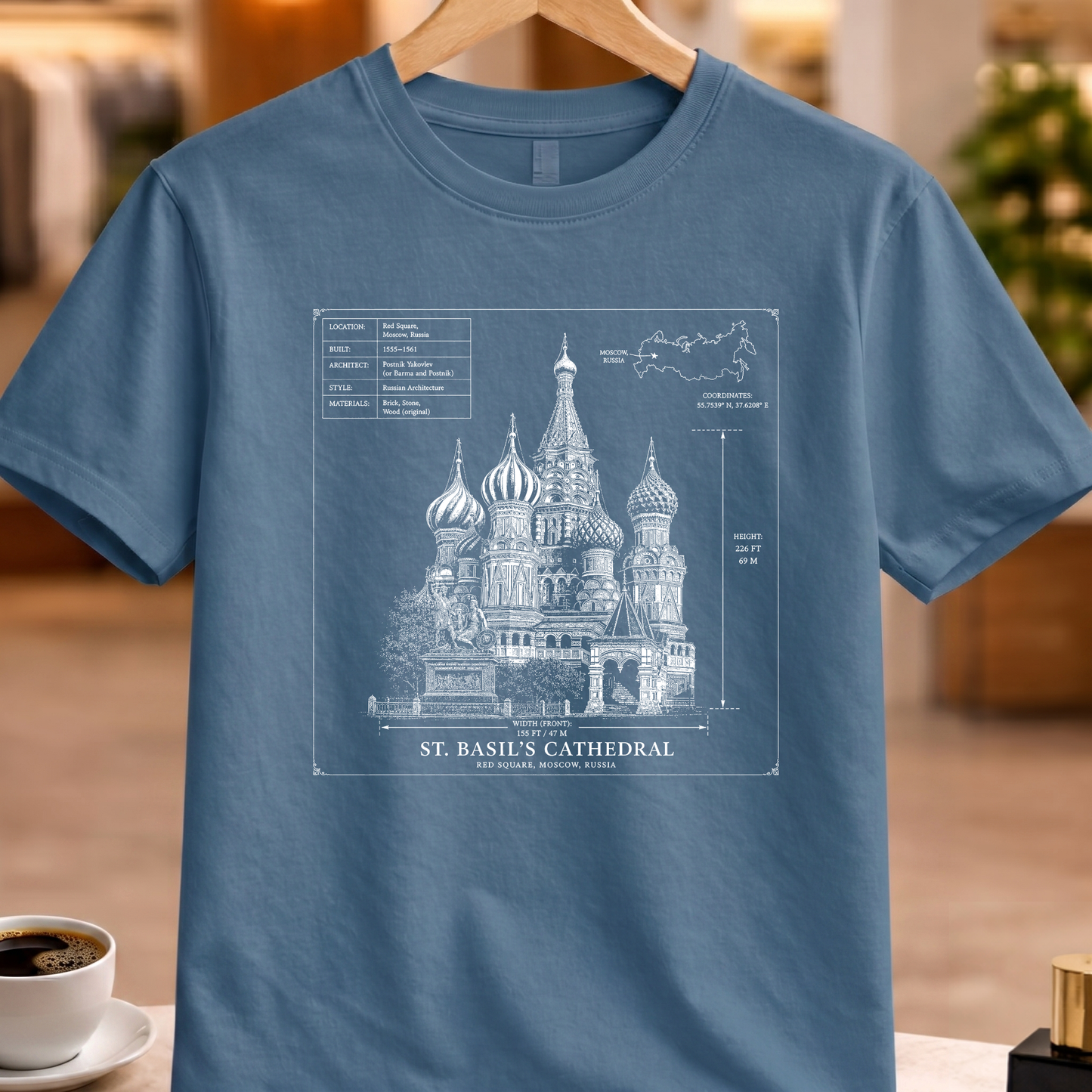 RED SQUARE TECHNICAL TEE