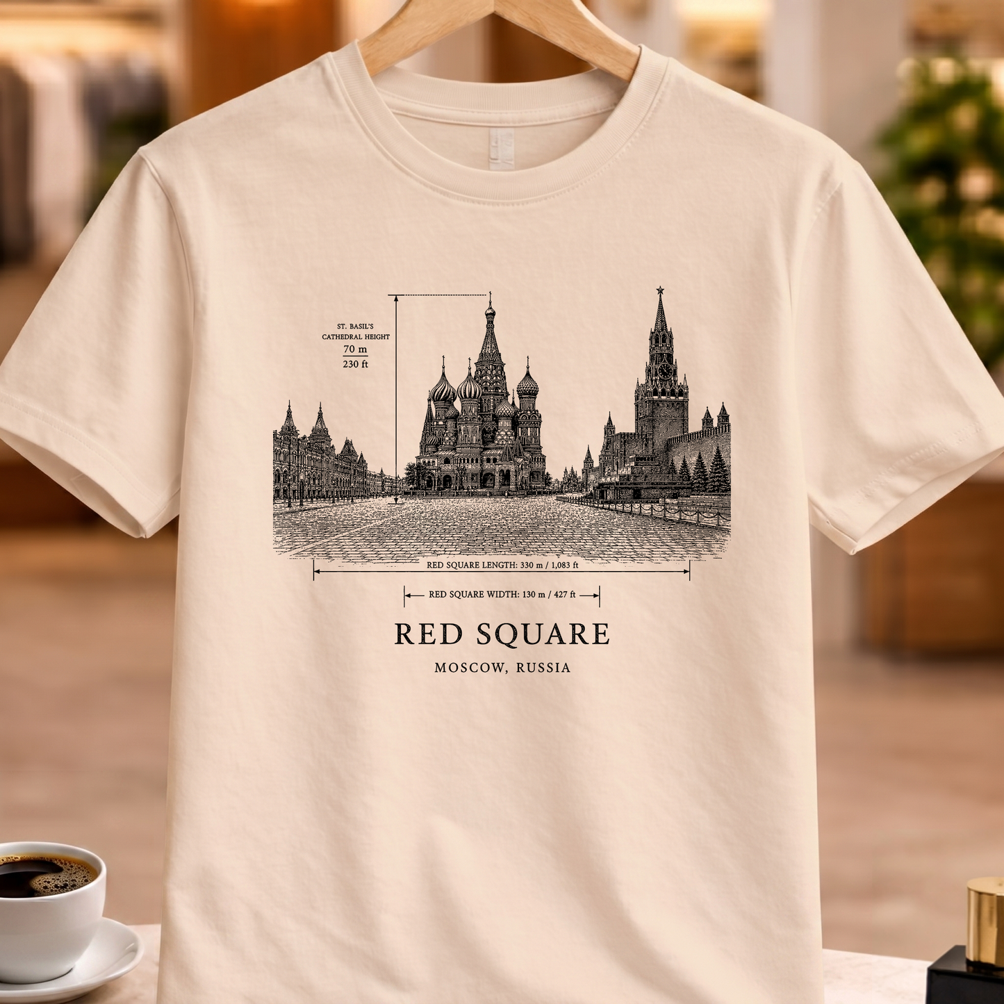RED SQUARE STRUCTURAL TEE