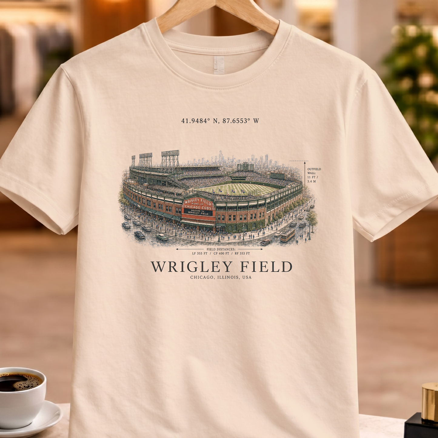 HERITAGE STRUCTURAL WRIGLEY FIELD TEE