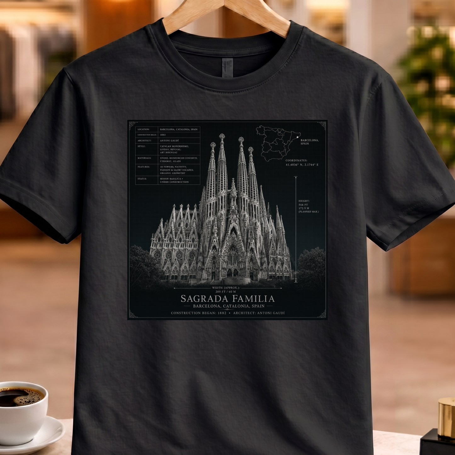 HERITAGE ARCHITECTURE SAGRADA FAMILIA TEE