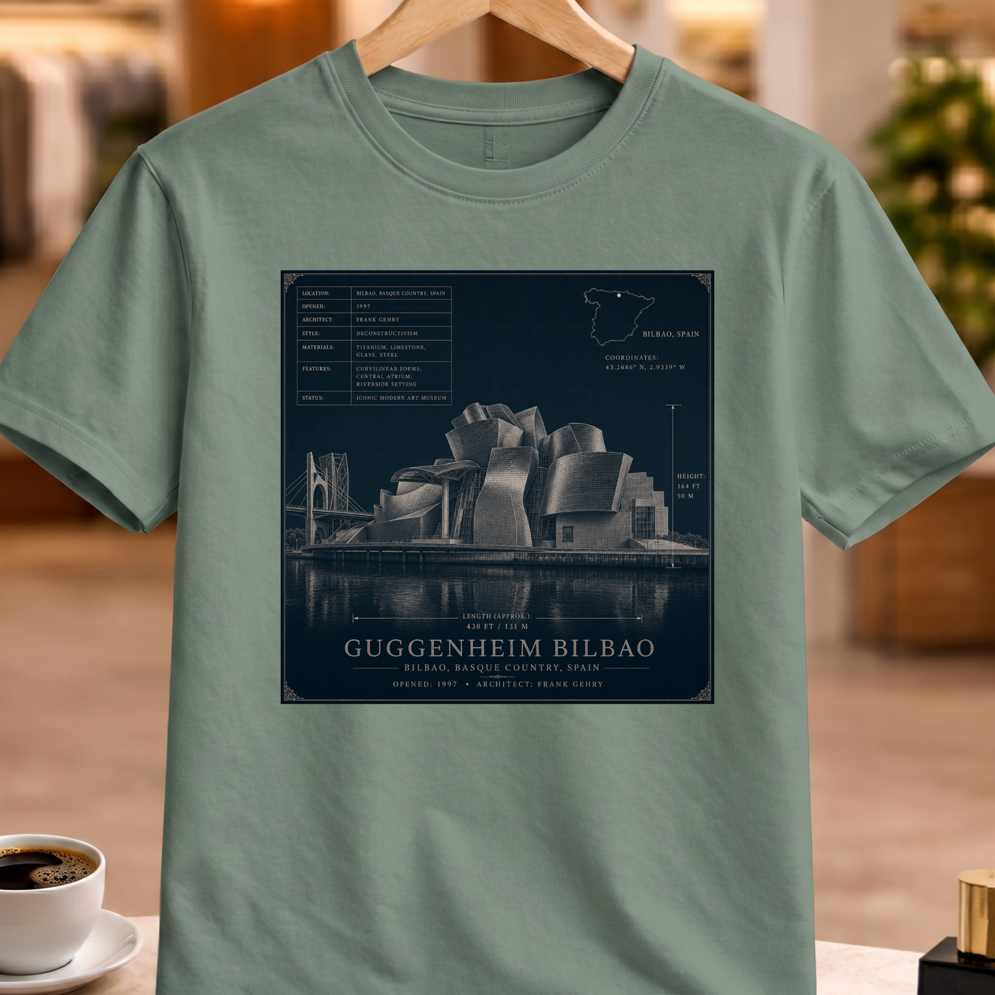 HERITAGE ARCHITECTURE GUGGENHEIM BILBAO TEE