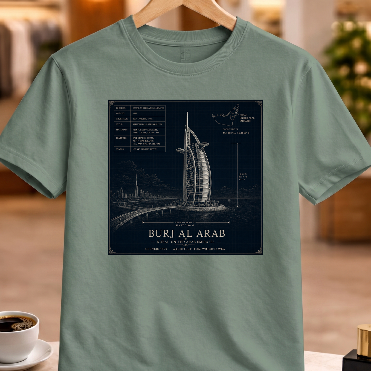 HERITAGE ARCHITECTURE BURJ AL ARAB TEE