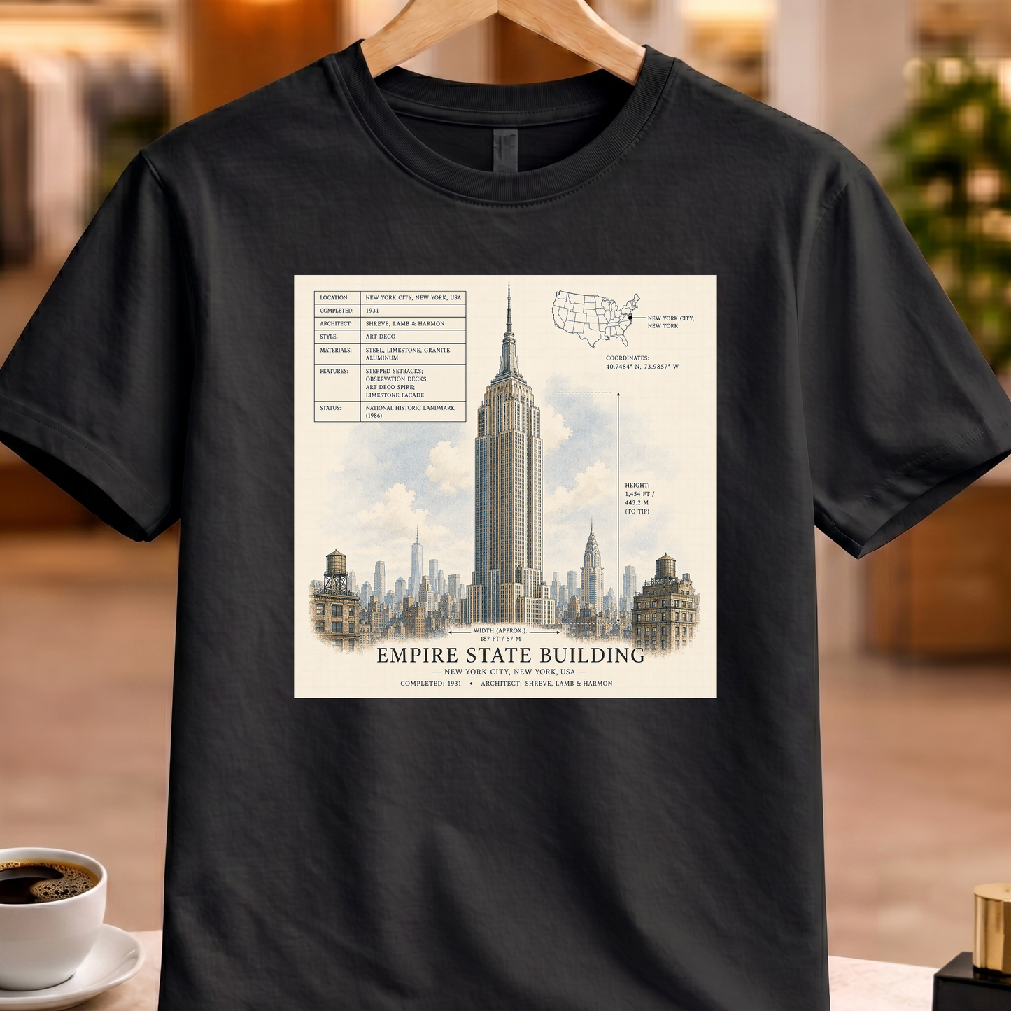 HERITAGE STRUCTURAL EMPIRE STATE BUILDING TEE