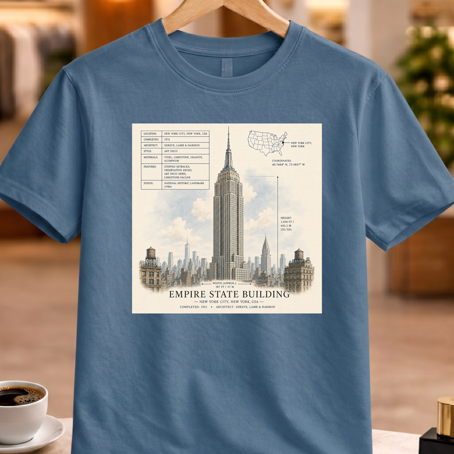 HERITAGE STRUCTURAL EMPIRE STATE BUILDING TEE