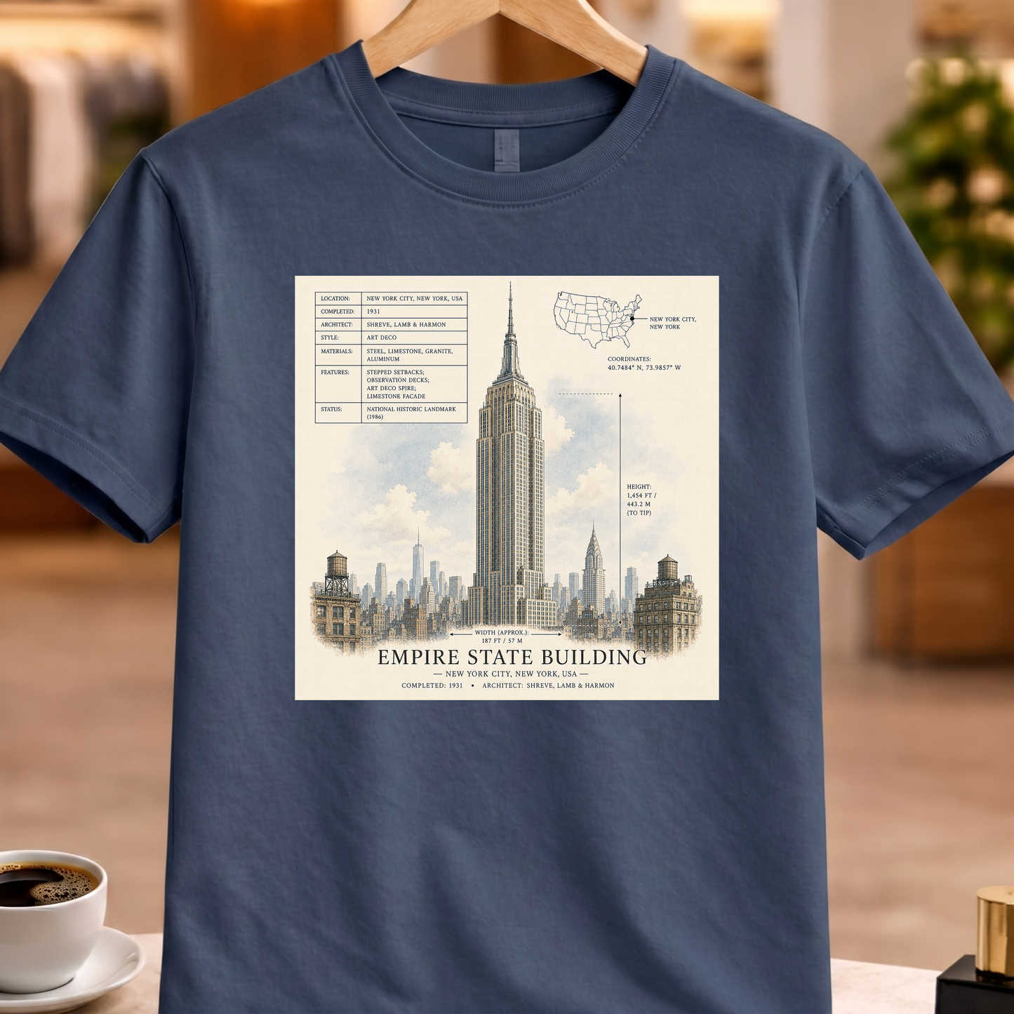 HERITAGE STRUCTURAL EMPIRE STATE BUILDING TEE