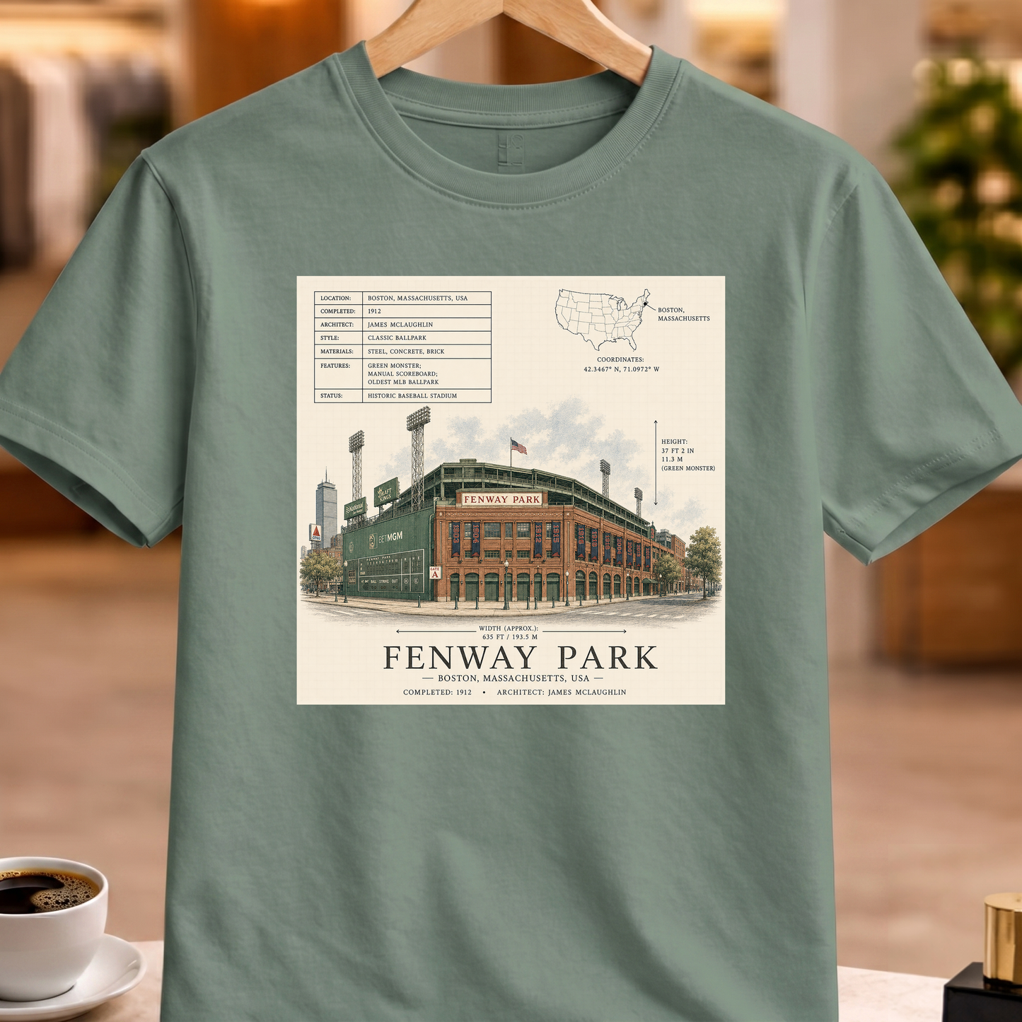 HERITAGE STRUCTURAL FENWAY PARK TEE