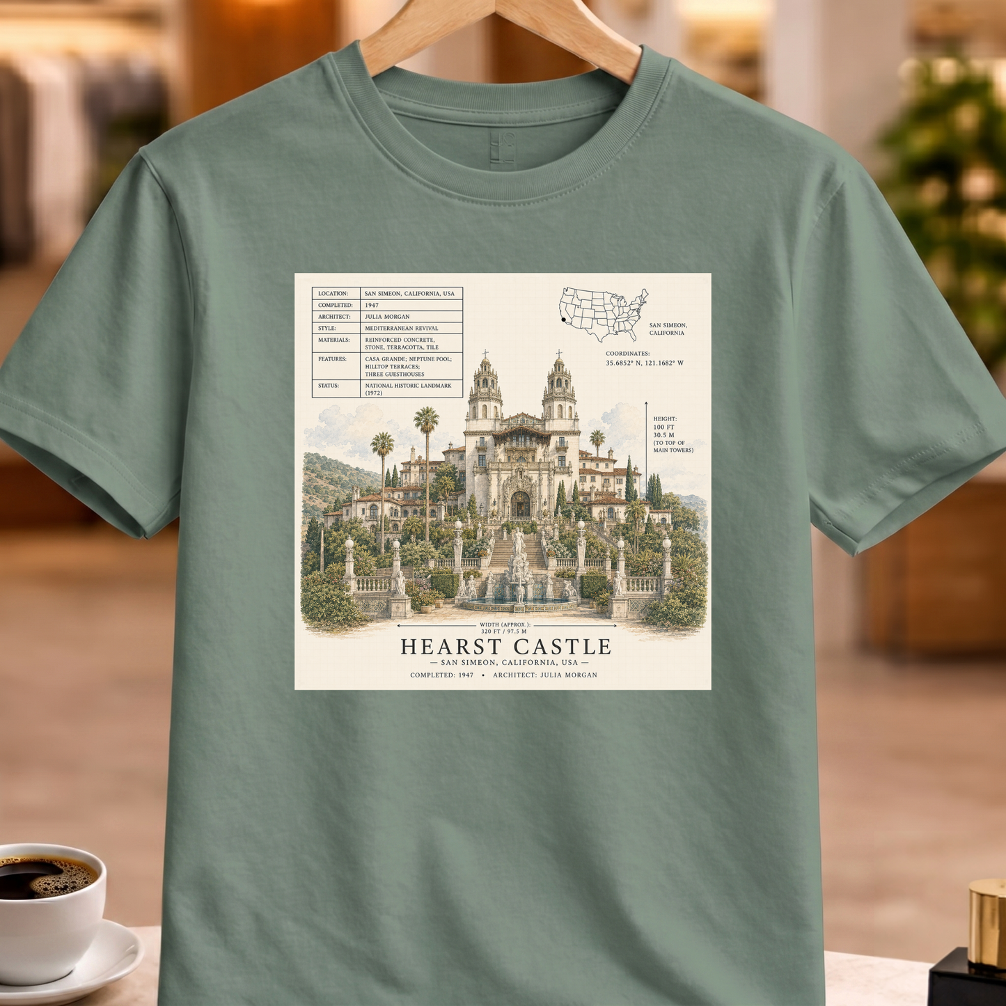 HERITAGE STRUCTURAL HEARST CASTLE TEE