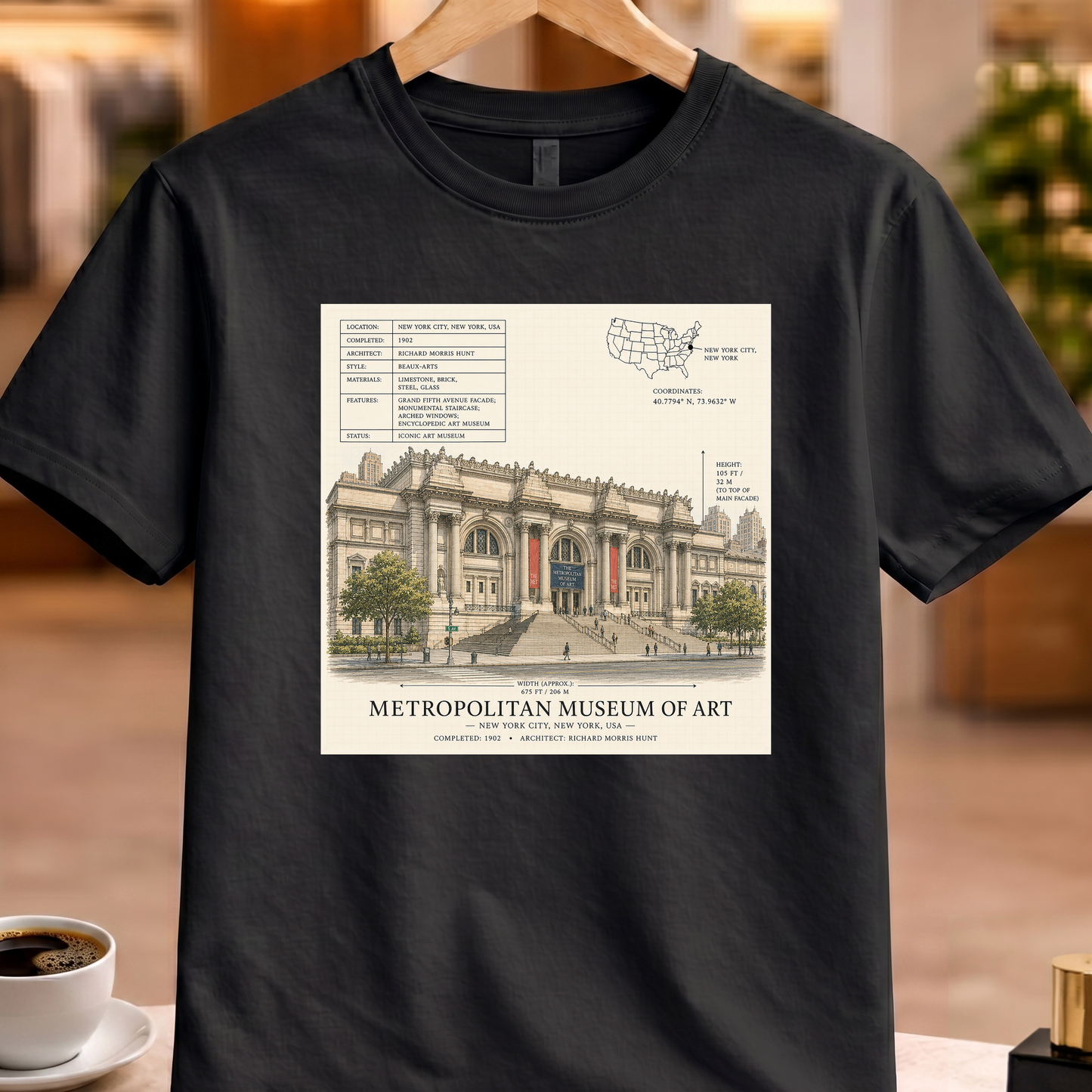 HERITAGE STRUCTURAL METROPOLITAN MUSEUM OF ART TEE