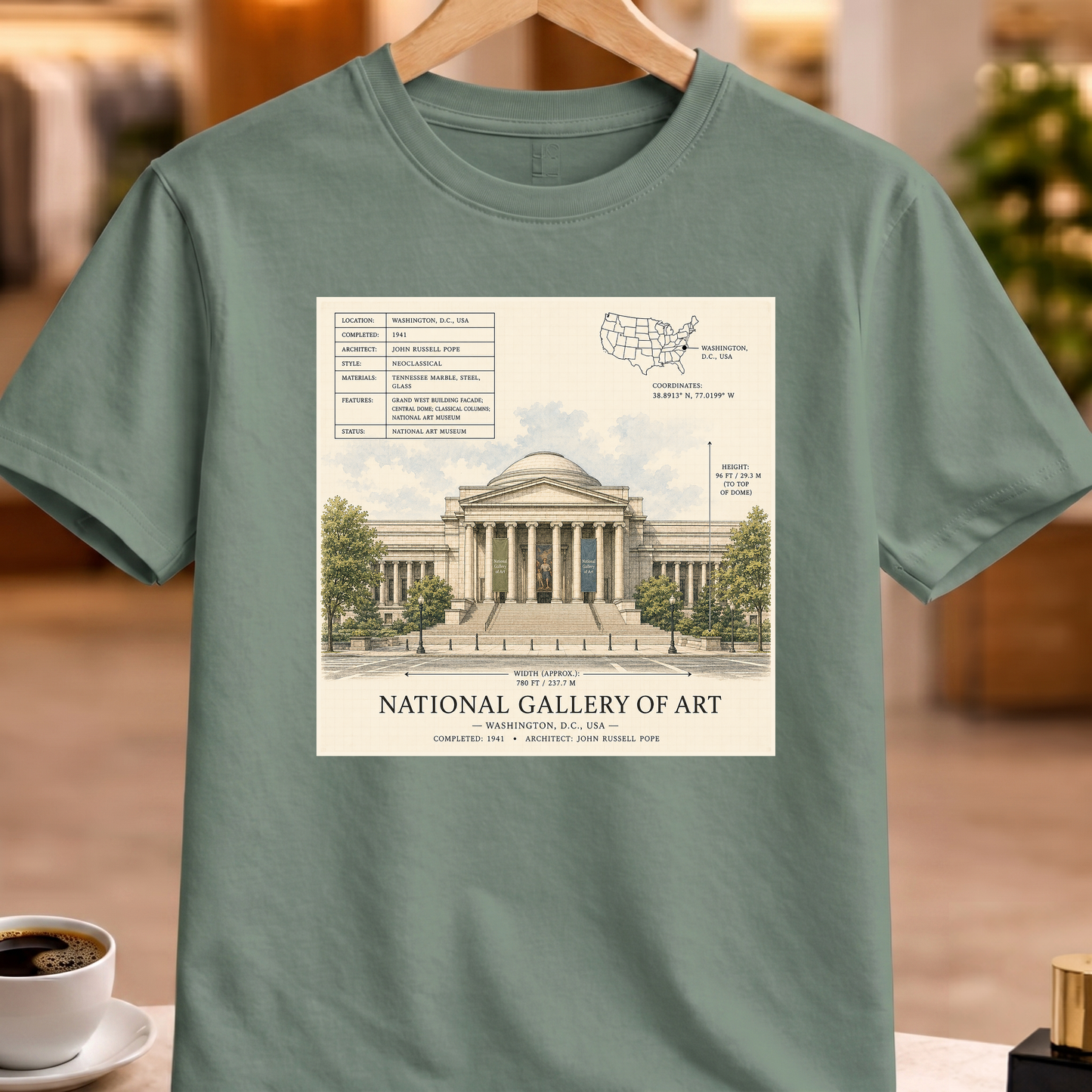 HERITAGE STRUCTURAL NATIONAL GALLERY OF ART TEE