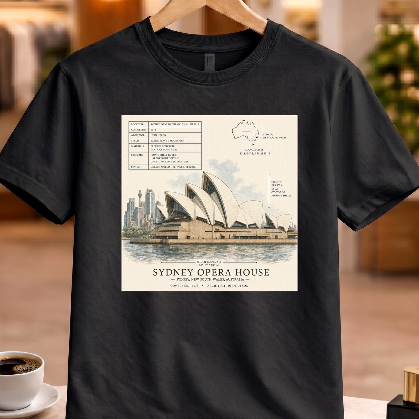 HERITAGE STRUCTURAL SYDNEY OPERA HOUSE TEE