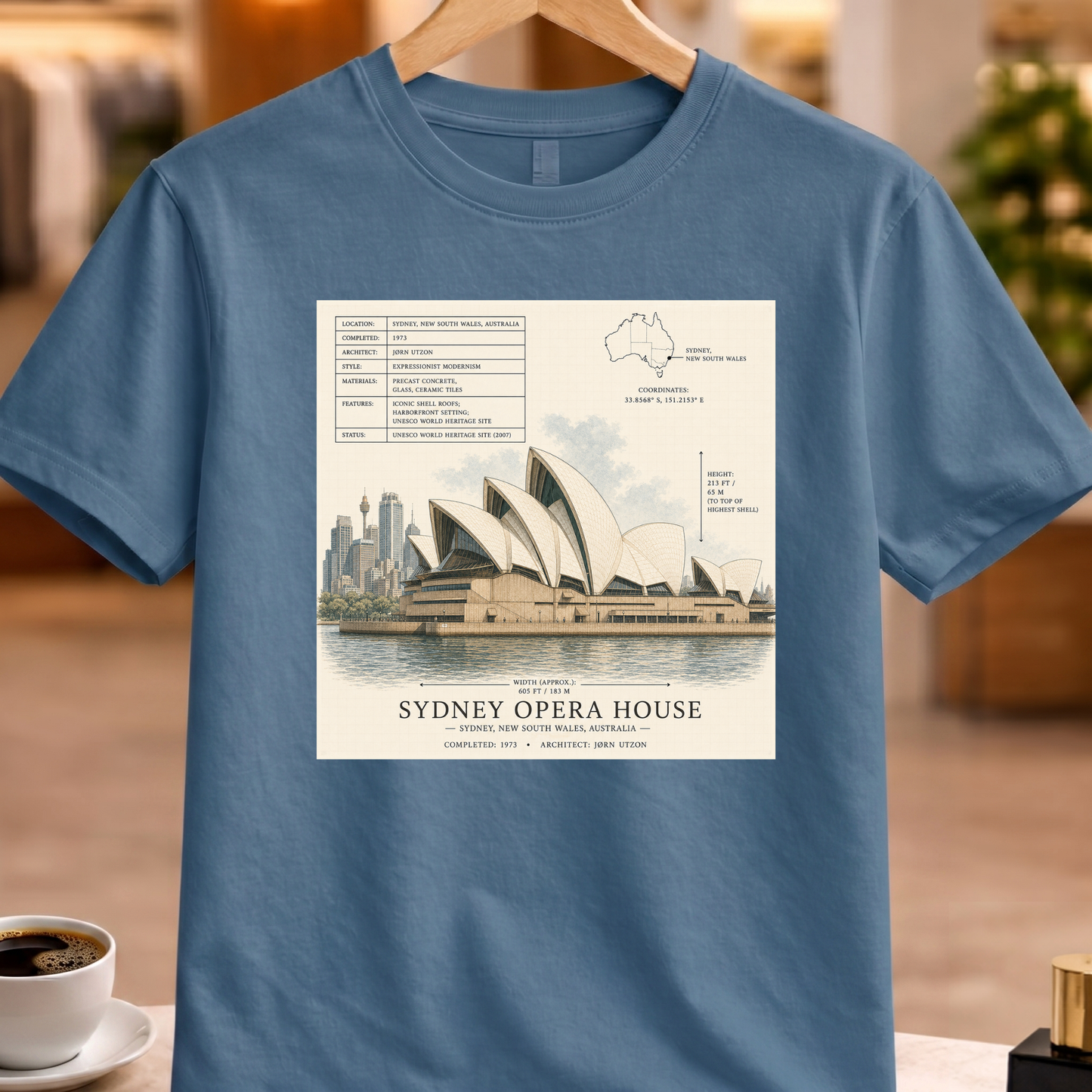 HERITAGE STRUCTURAL SYDNEY OPERA HOUSE TEE