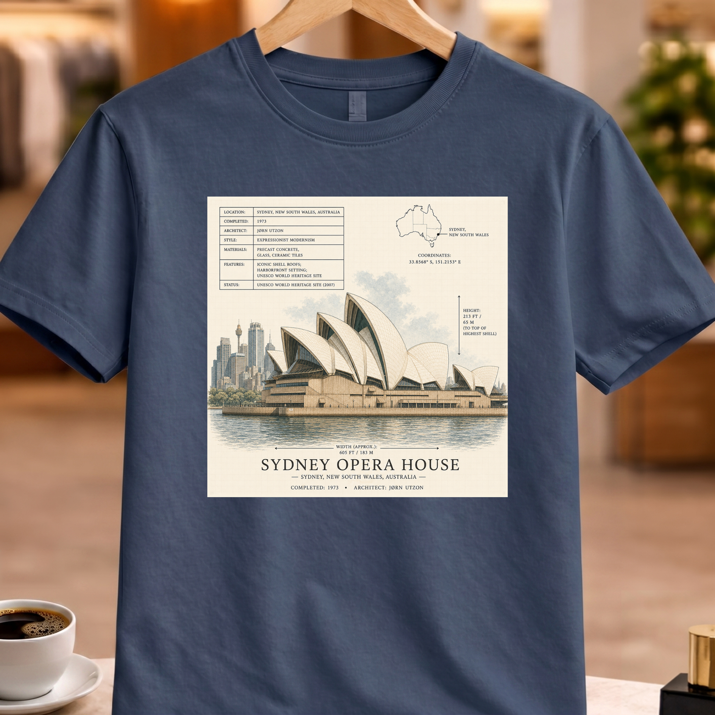 HERITAGE STRUCTURAL SYDNEY OPERA HOUSE TEE
