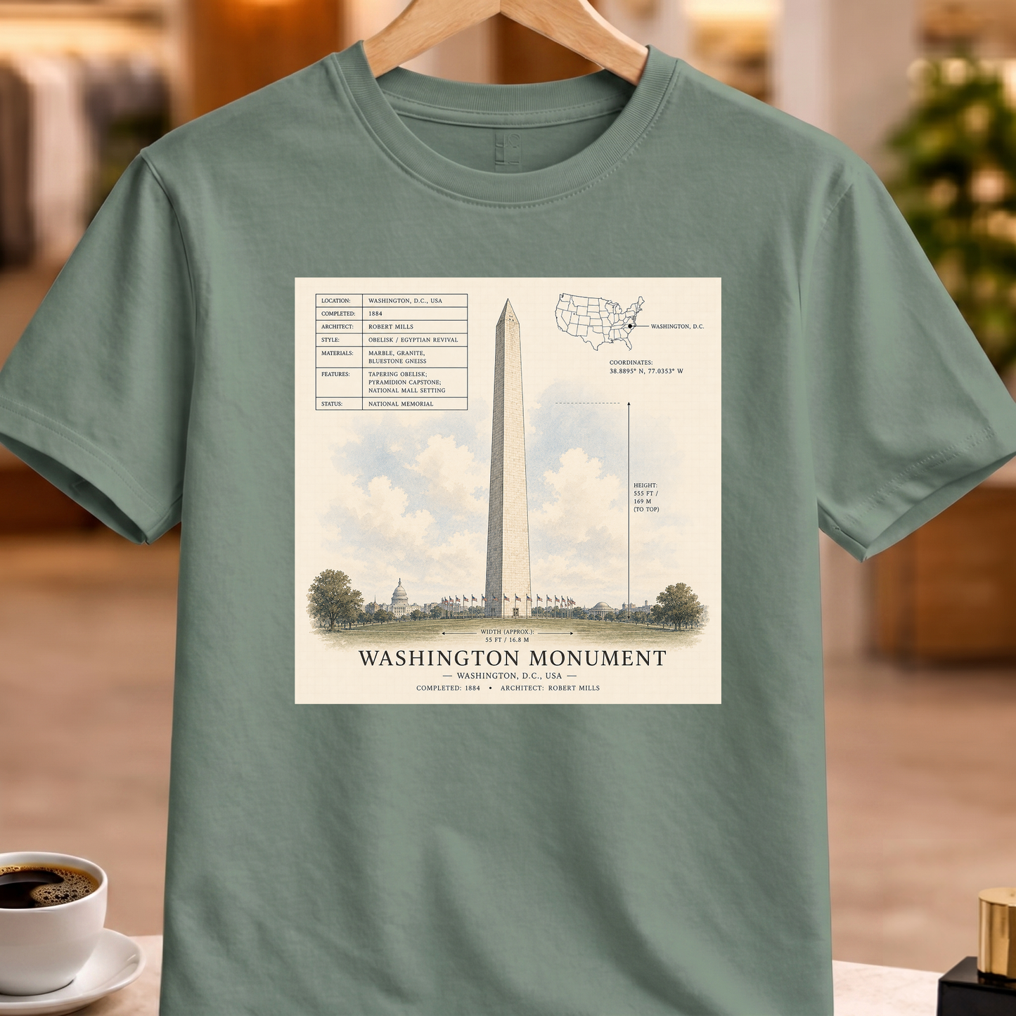 HERITAGE STRUCTURAL WASHINGTON MONUMENT TEE