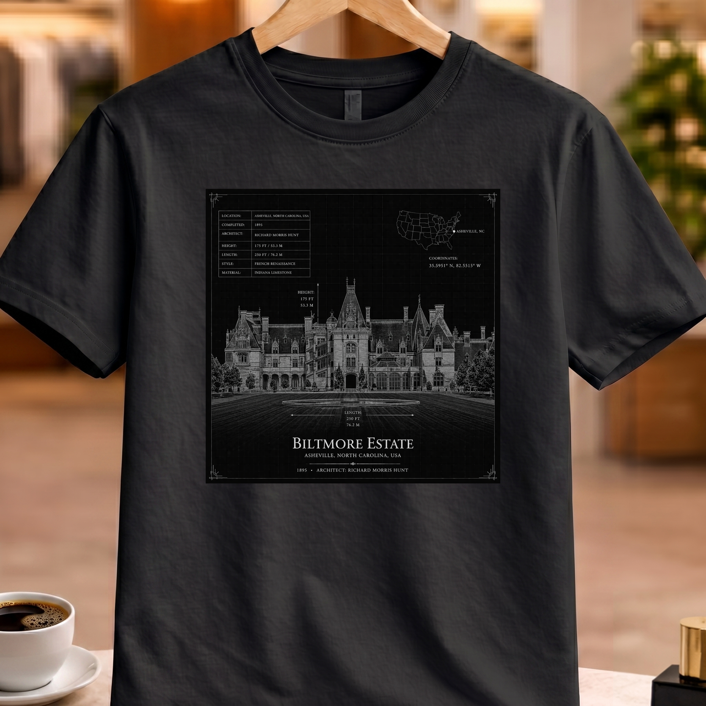 HERITAGE ARCHITECTURE BILTMORE ESTATE TEE
