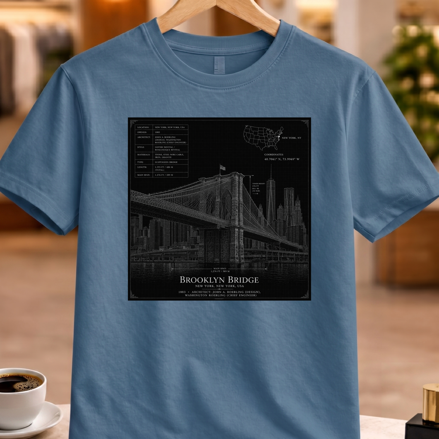 HERITAGE ARCHITECTURE BROOKLYN BRIDGE TEE