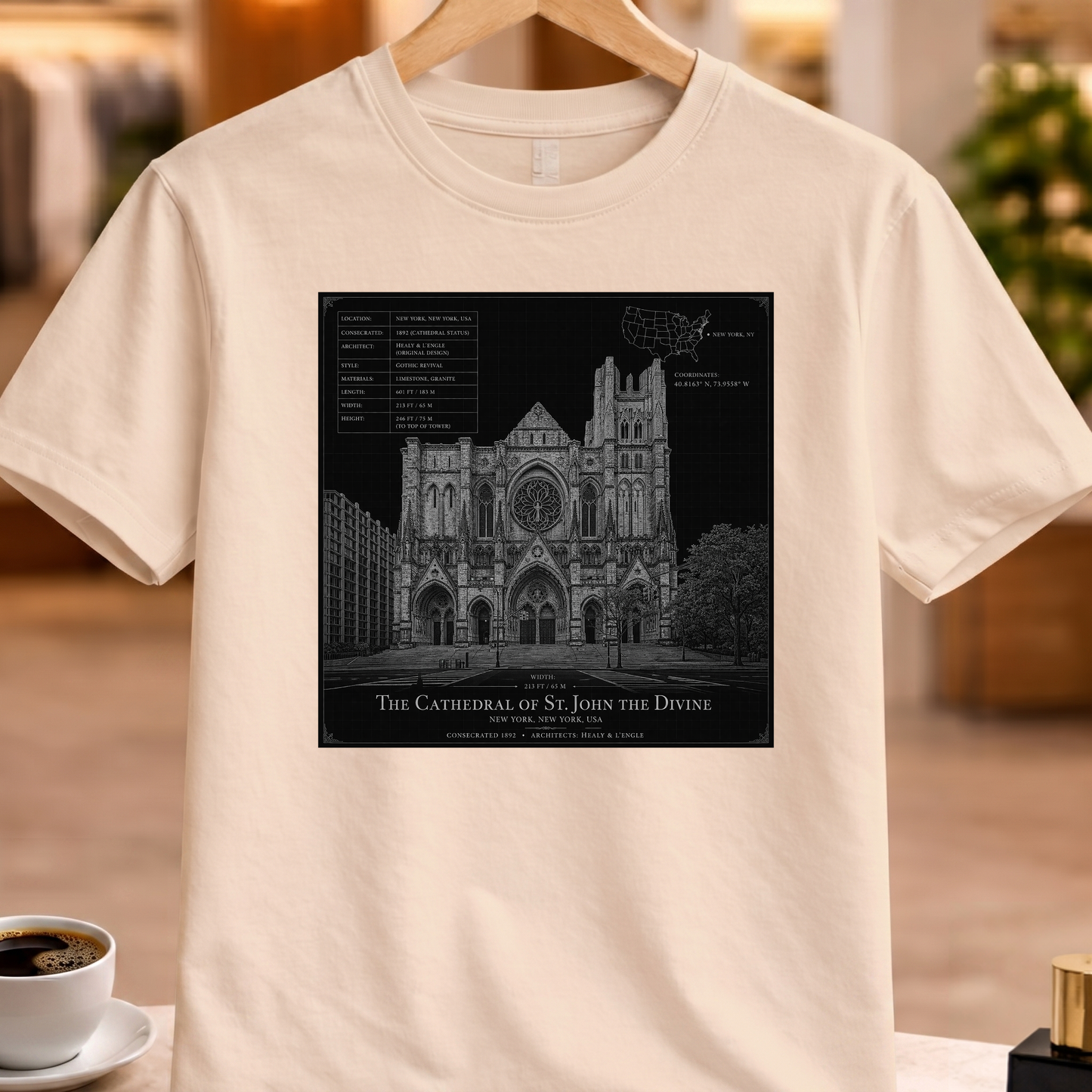 HERITAGE ARCHITECTURE CATHEDRAL OF ST. JOHN THE DIVINE TEE
