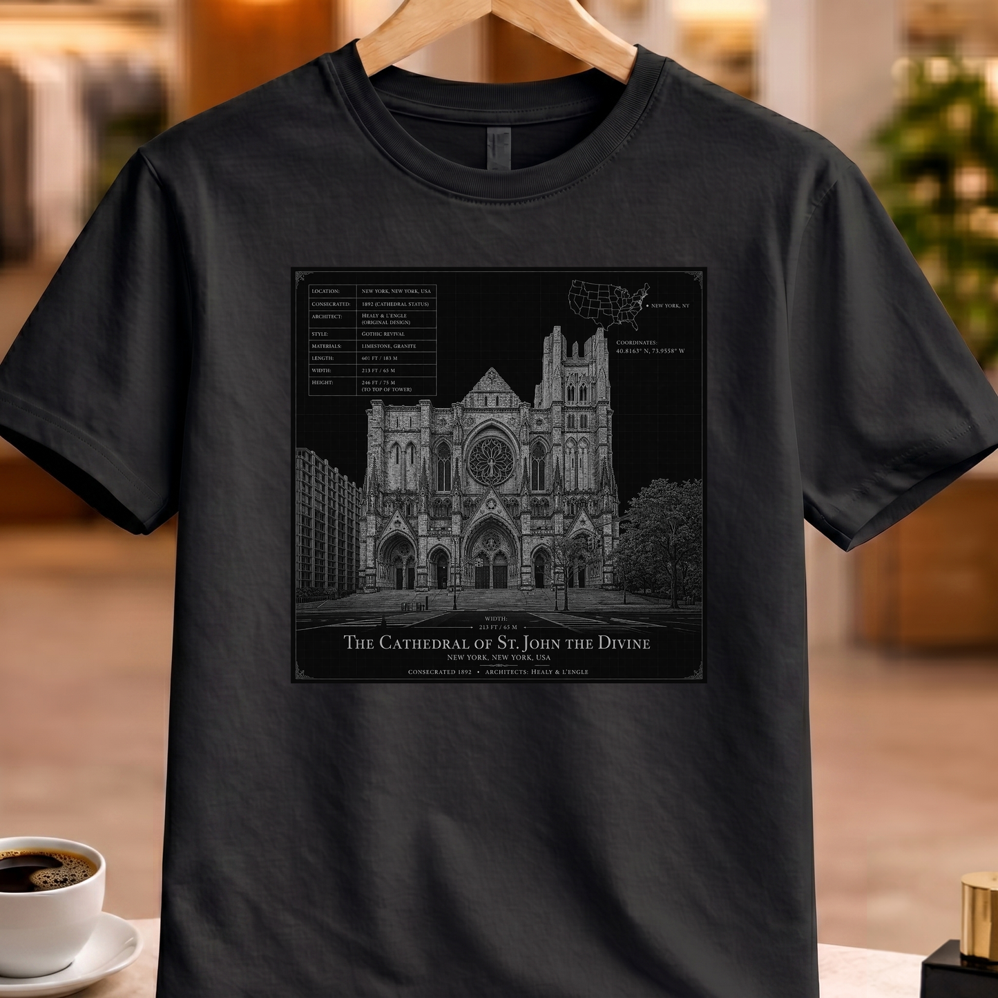 HERITAGE ARCHITECTURE CATHEDRAL OF ST. JOHN THE DIVINE TEE