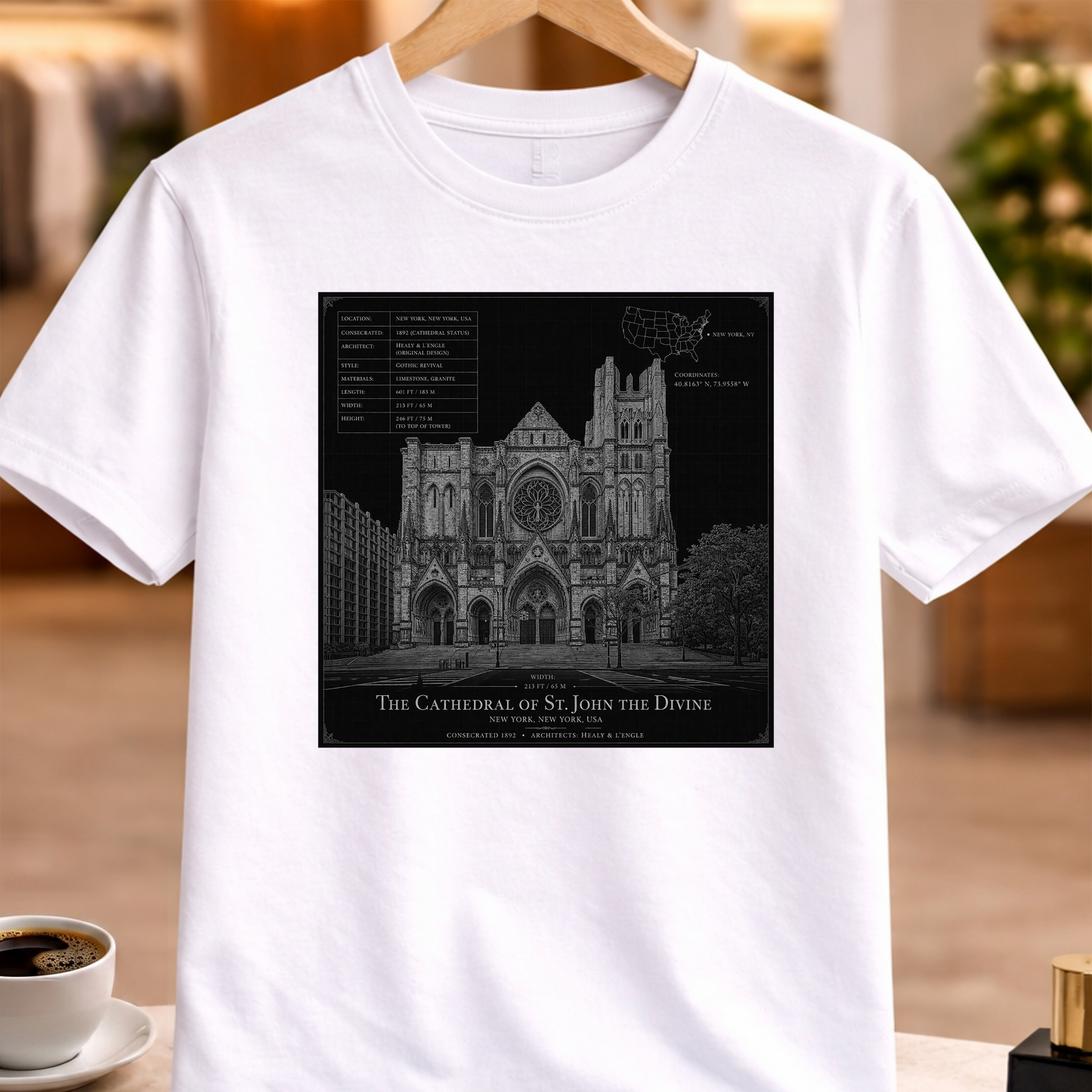 HERITAGE ARCHITECTURE CATHEDRAL OF ST. JOHN THE DIVINE TEE