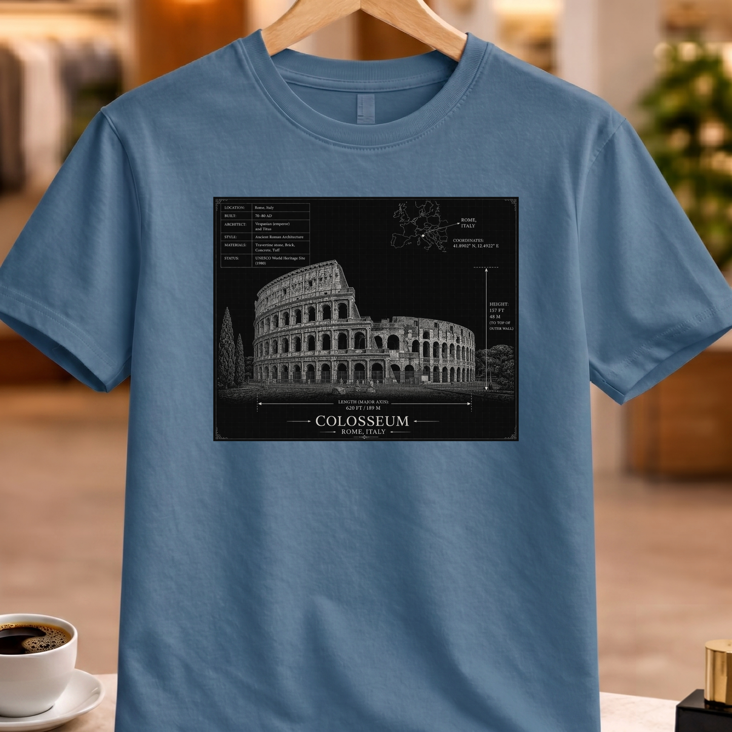 HERITAGE ARCHITECTURE COLISEUM TEE