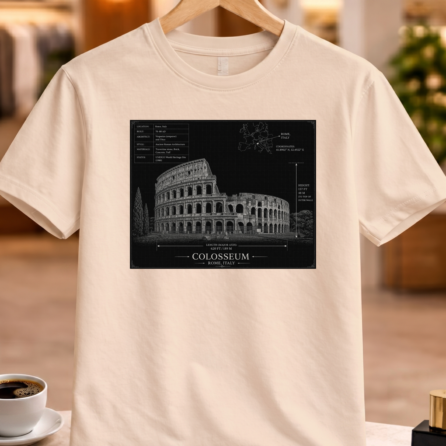 HERITAGE ARCHITECTURE COLISEUM TEE