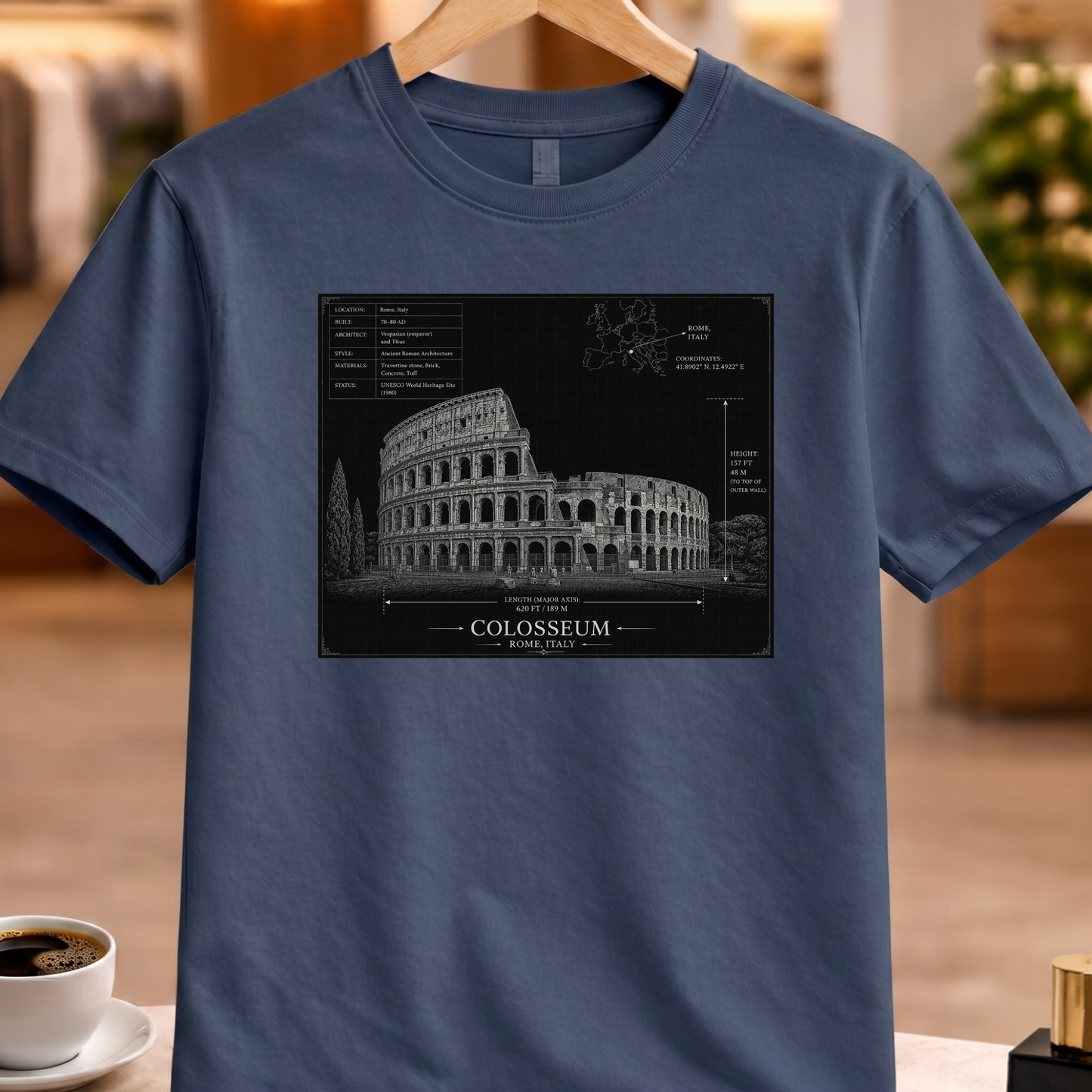 HERITAGE ARCHITECTURE COLISEUM TEE