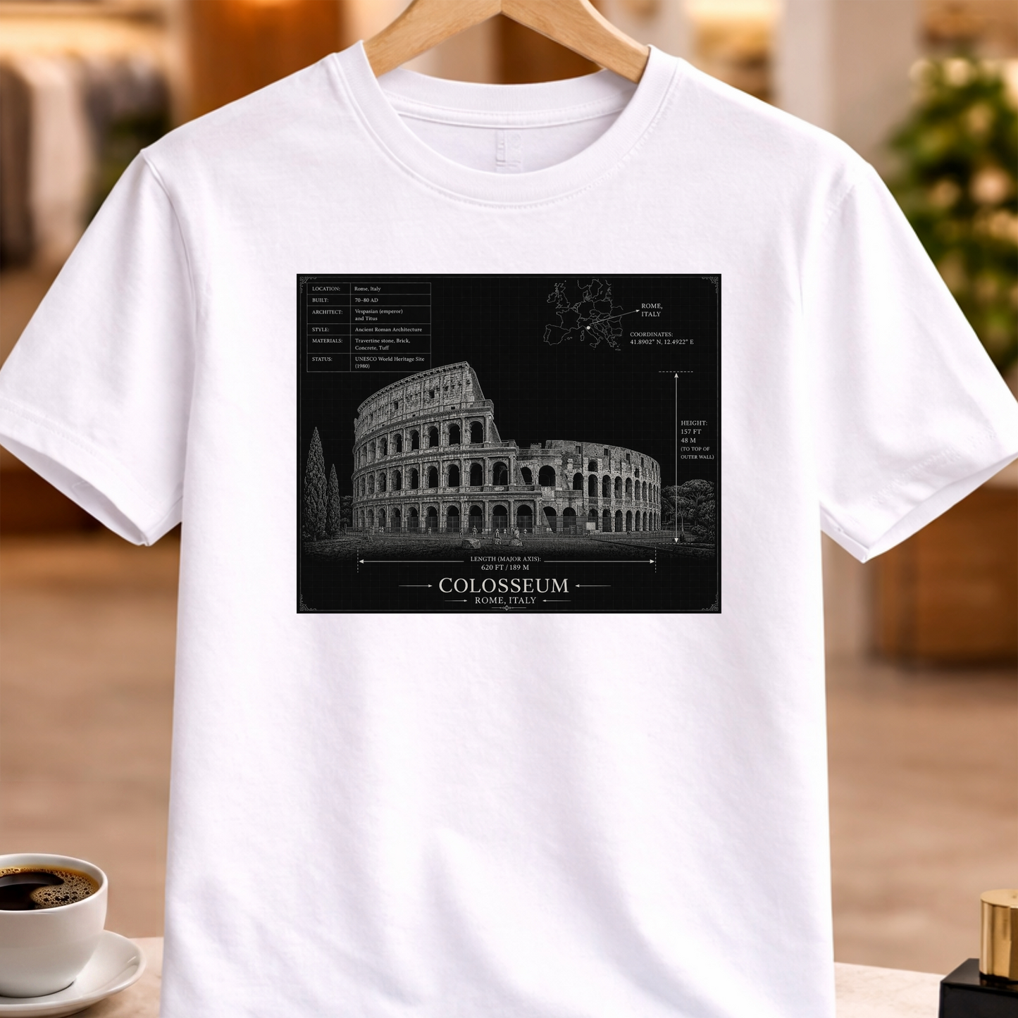 HERITAGE ARCHITECTURE COLISEUM TEE
