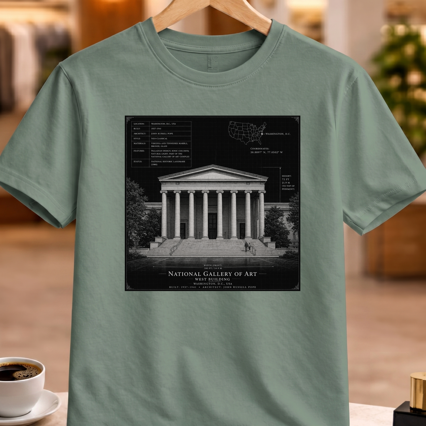 HERITAGE ARCHITECTURE NATIONAL GALLERY OF ART TEE