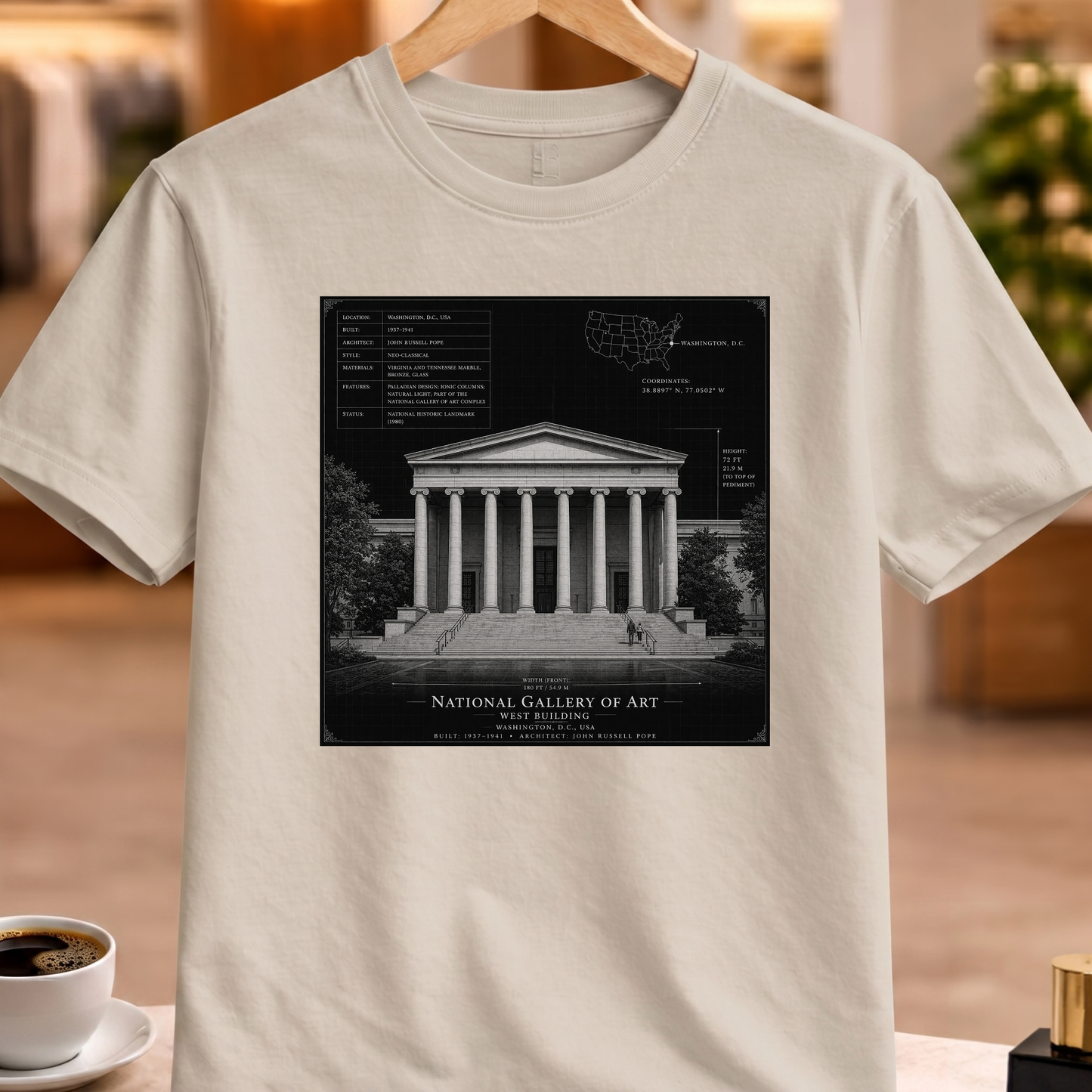 HERITAGE ARCHITECTURE NATIONAL GALLERY OF ART TEE