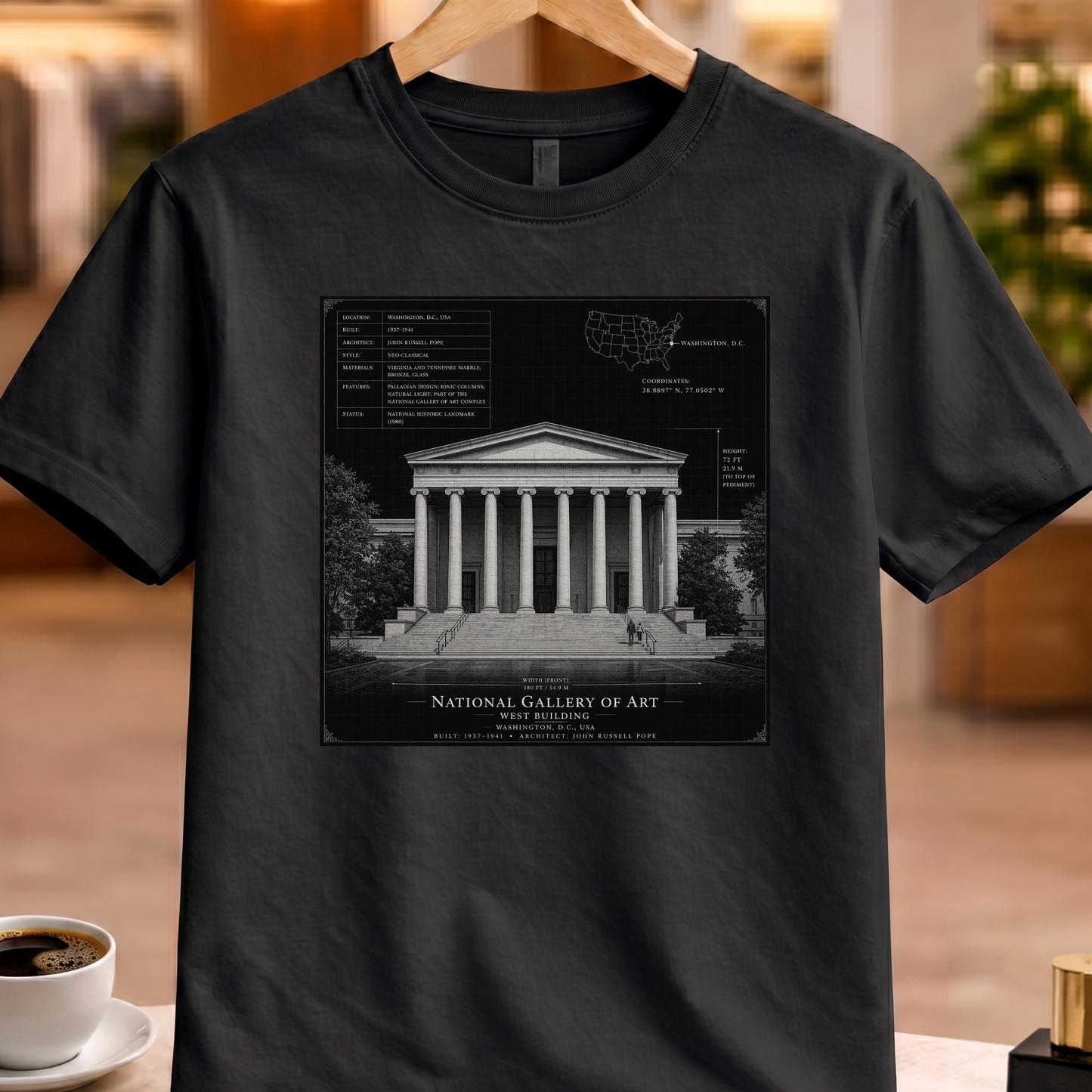 HERITAGE ARCHITECTURE NATIONAL GALLERY OF ART TEE