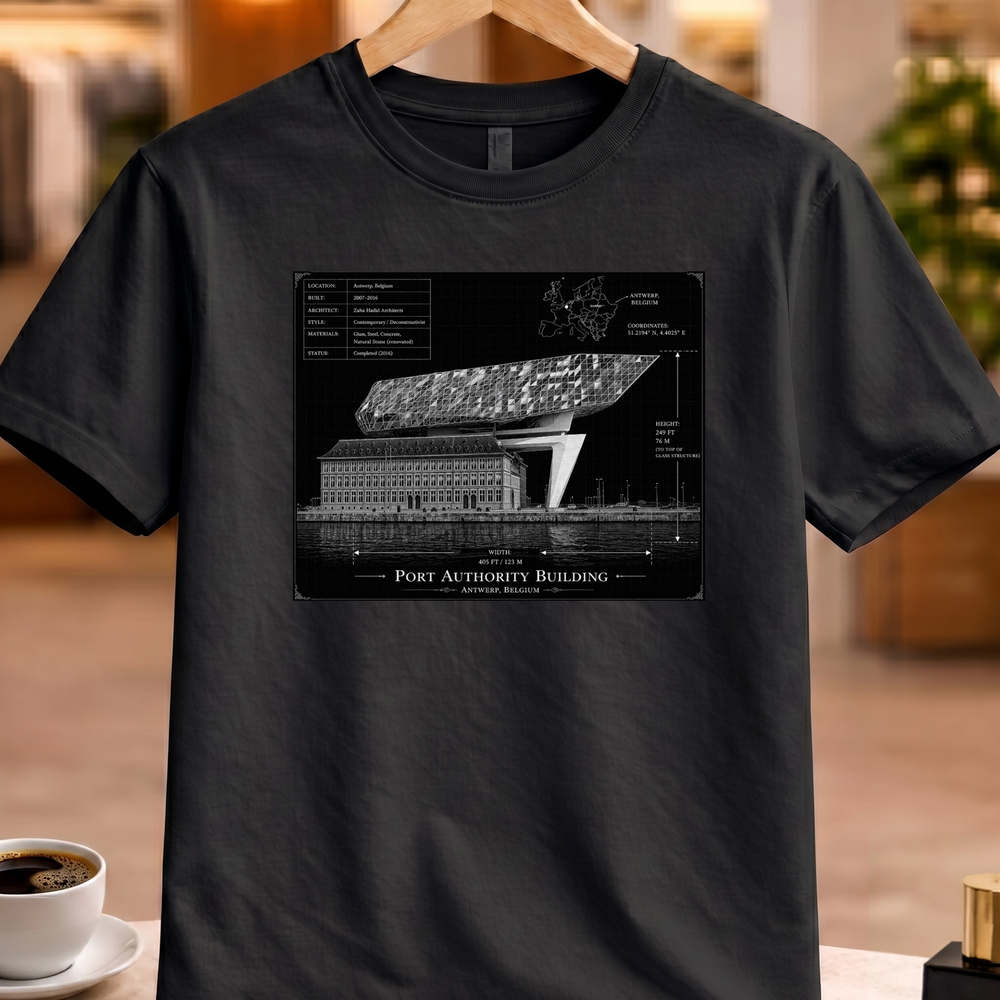HERITAGE ARCHITECTURE PORT AUTHORITY BUILDING TEE