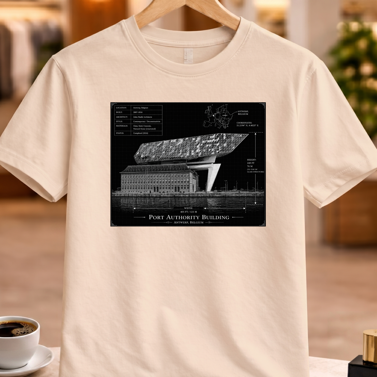HERITAGE ARCHITECTURE PORT AUTHORITY BUILDING TEE