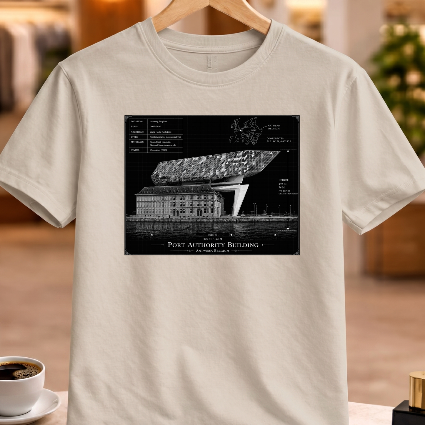 HERITAGE ARCHITECTURE PORT AUTHORITY BUILDING TEE