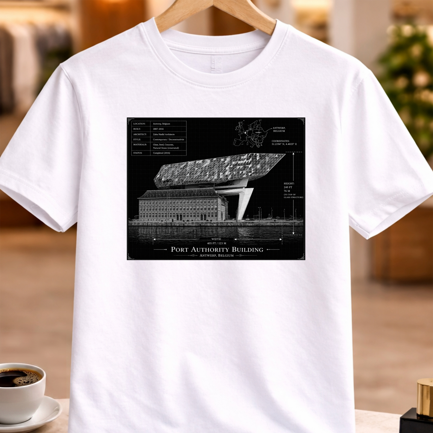 HERITAGE ARCHITECTURE PORT AUTHORITY BUILDING TEE