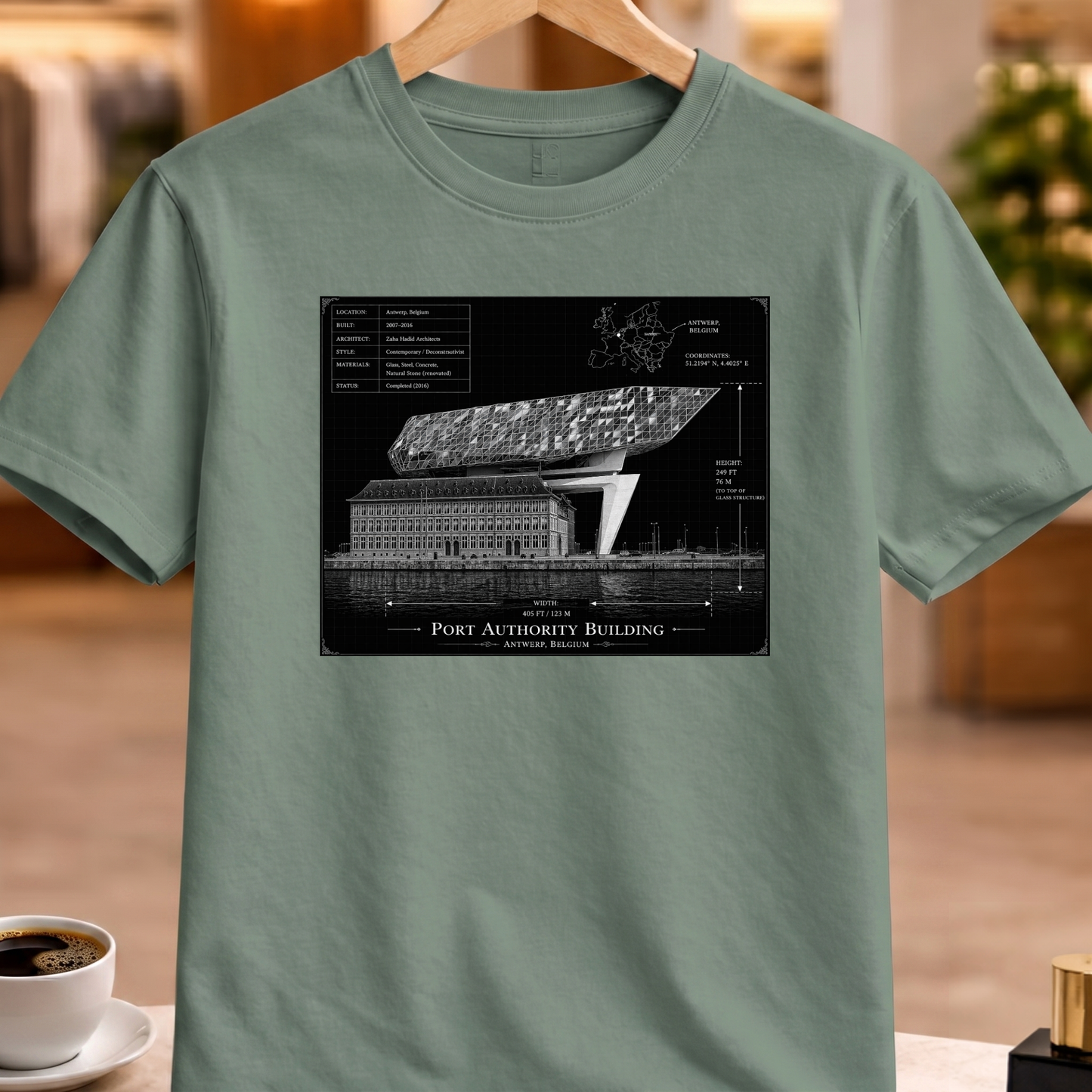 HERITAGE ARCHITECTURE PORT AUTHORITY BUILDING TEE