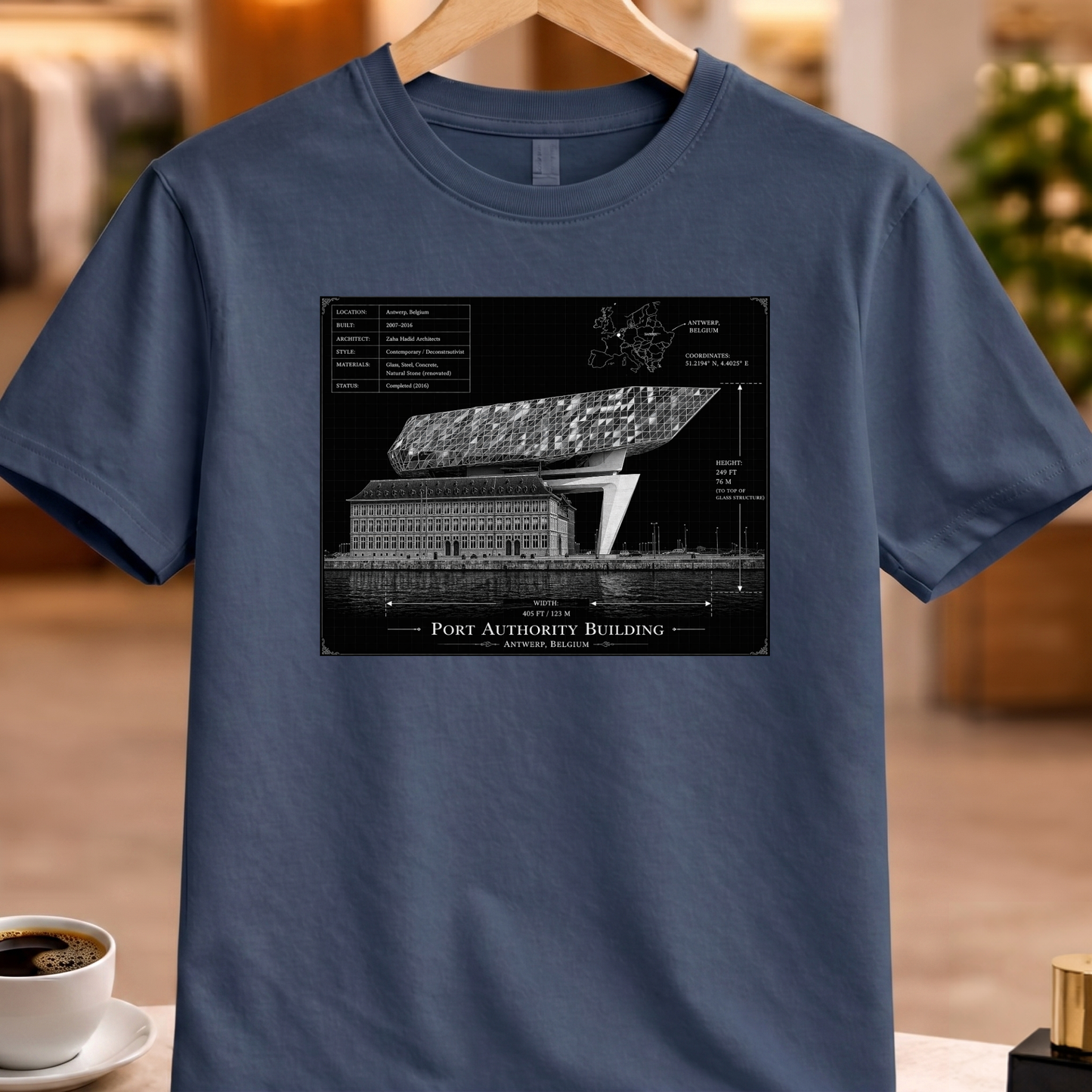 HERITAGE ARCHITECTURE PORT AUTHORITY BUILDING TEE
