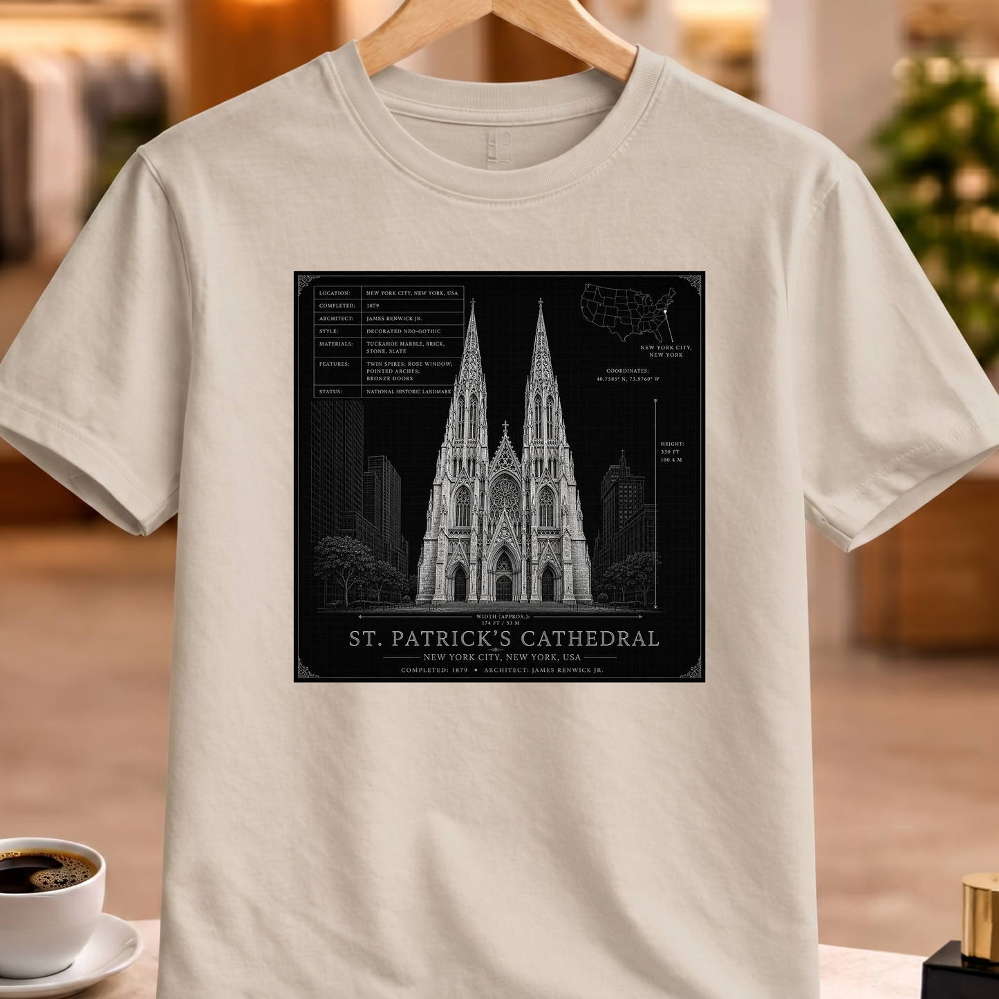 HERITAGE ARCHITECTURE ST. PATRICK’S CATHEDRAL TEE