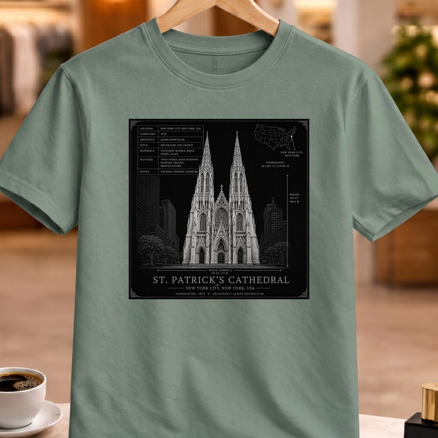 HERITAGE ARCHITECTURE ST. PATRICK’S CATHEDRAL TEE