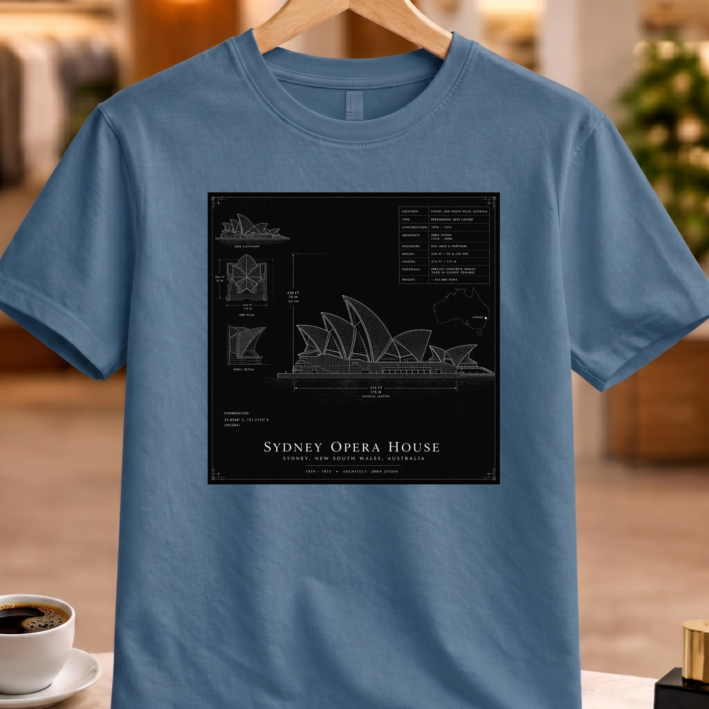 HERITAGE ARCHITECTURE SYDNEY OPERA HOUSE TEE