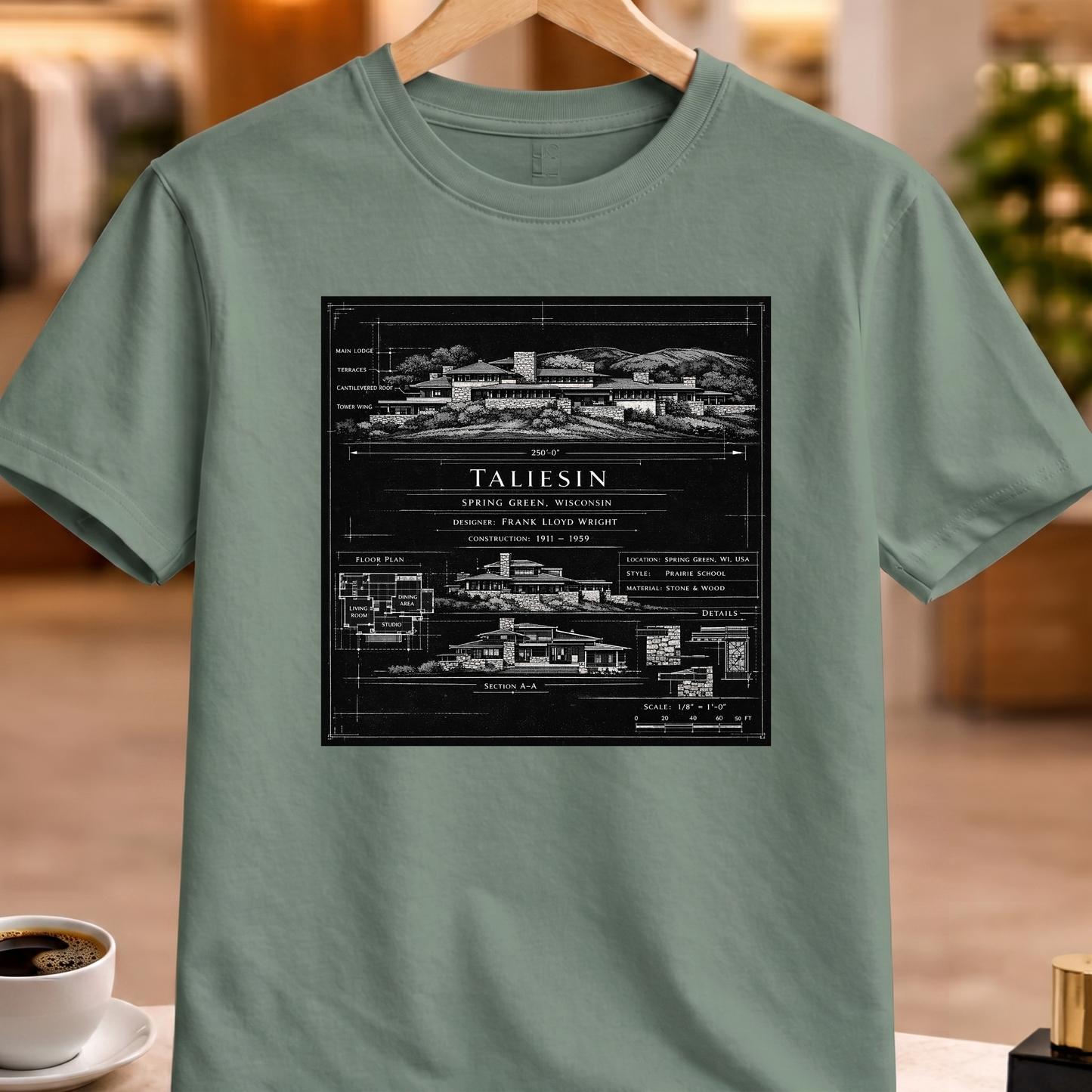 HERITAGE ARCHITECTURE TALIESIN TEE