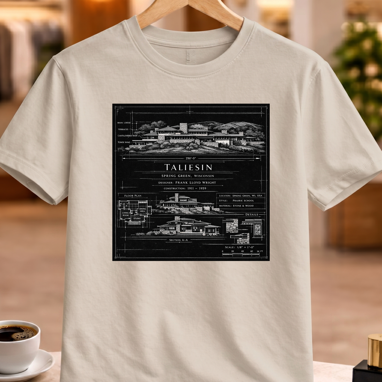 HERITAGE ARCHITECTURE TALIESIN TEE